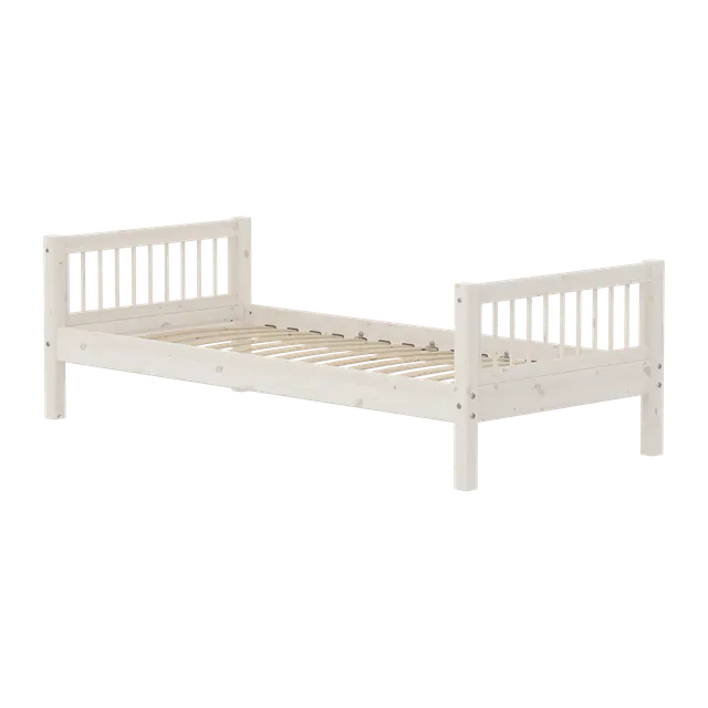 flexa-classic-einzelbett-90x200-cm-wei-mit-sprossen-und-lattenrost image 1