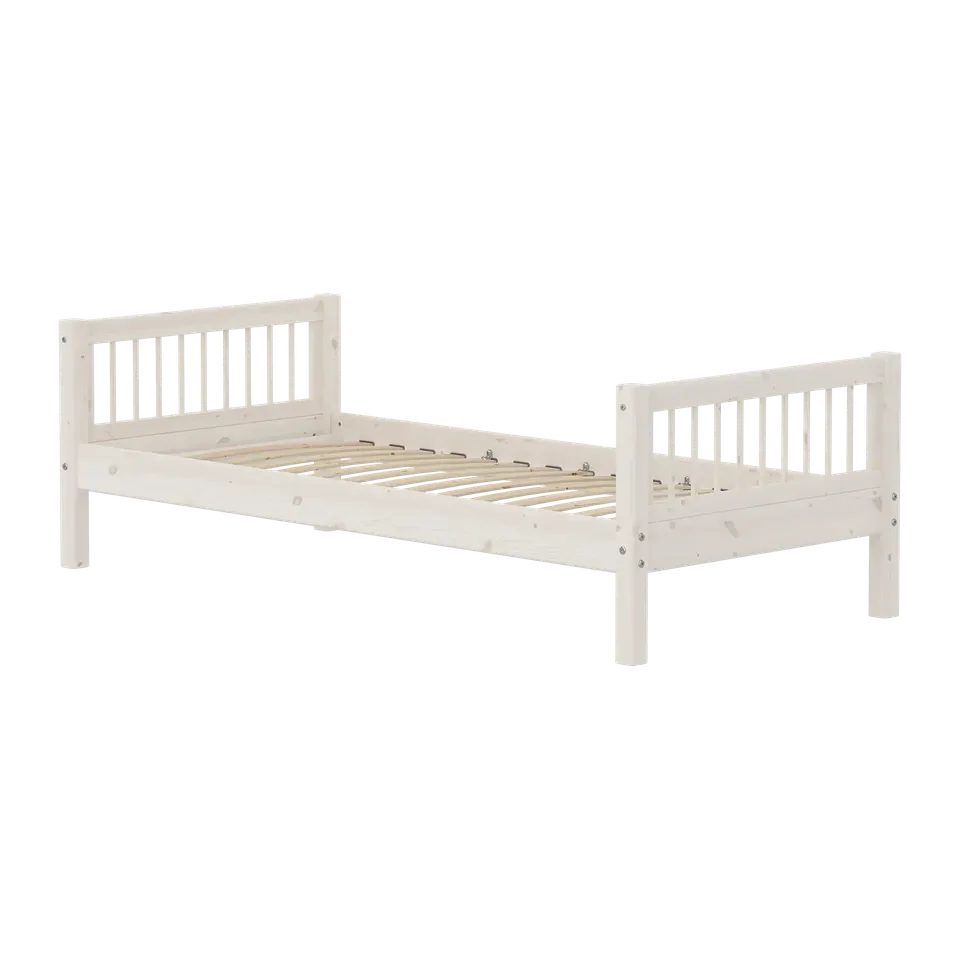 flexa-classic-einzelbett-90x200-cm-wei-mit-sprossen-und-lattenrost image 1