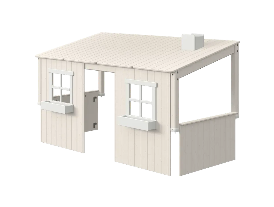 flexa-classic-haus-f-r-einzel-und-spielbett-120-cm-wei image 1