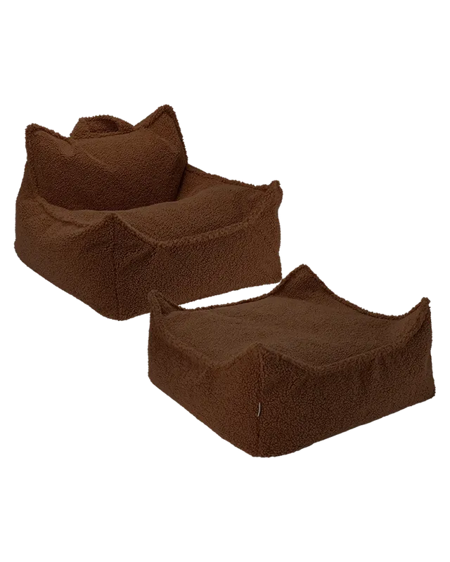 wigiwama-warm-hazel-sitzsack-ottoman-set image 1