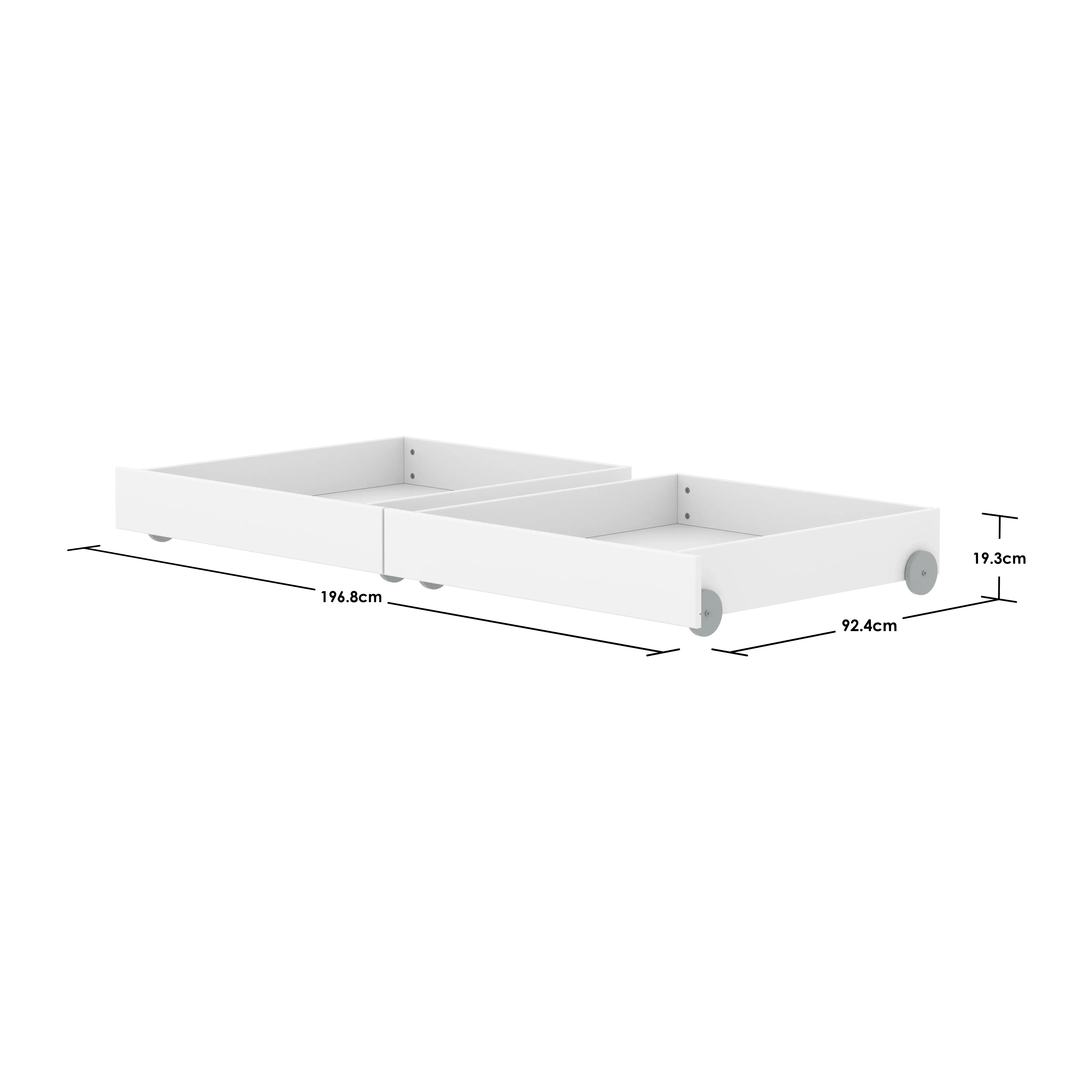 flexa-white-nor-bettenschubladen-2er-set-90x200-cm-wei image 2