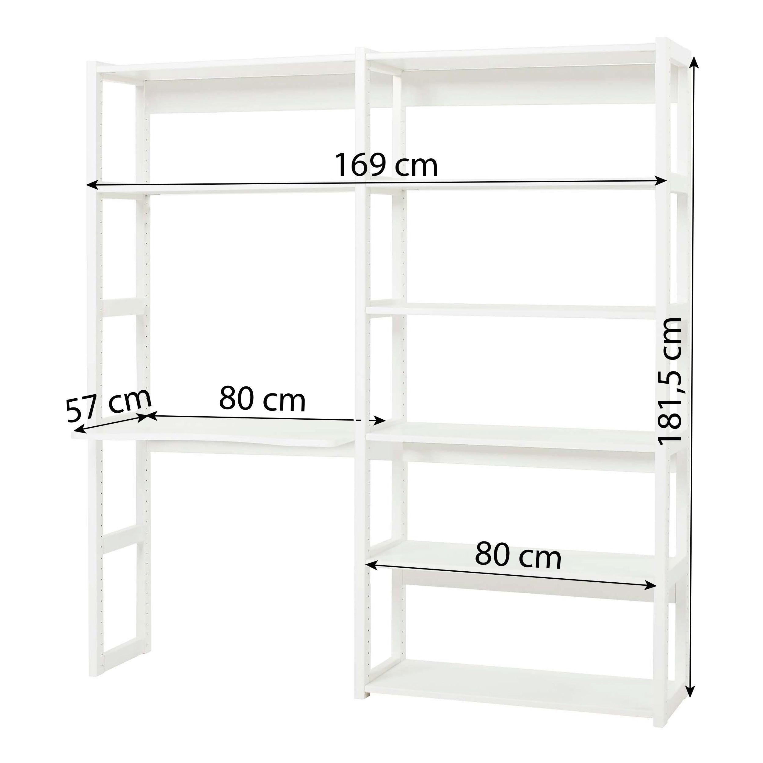 hoppekids-storey-set-mit-8-regalen-und-schreibplatte-80-100-cm image 5