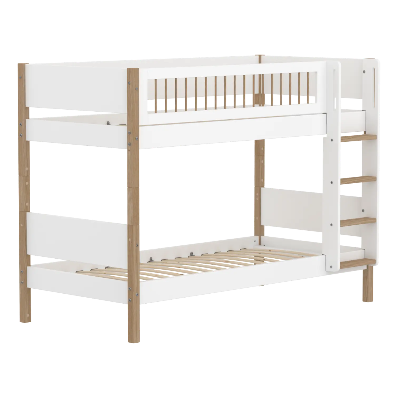 flexa-nor-etagenbett-154-cm-mit-leiter-90x200-cm-wei-eiche image 7