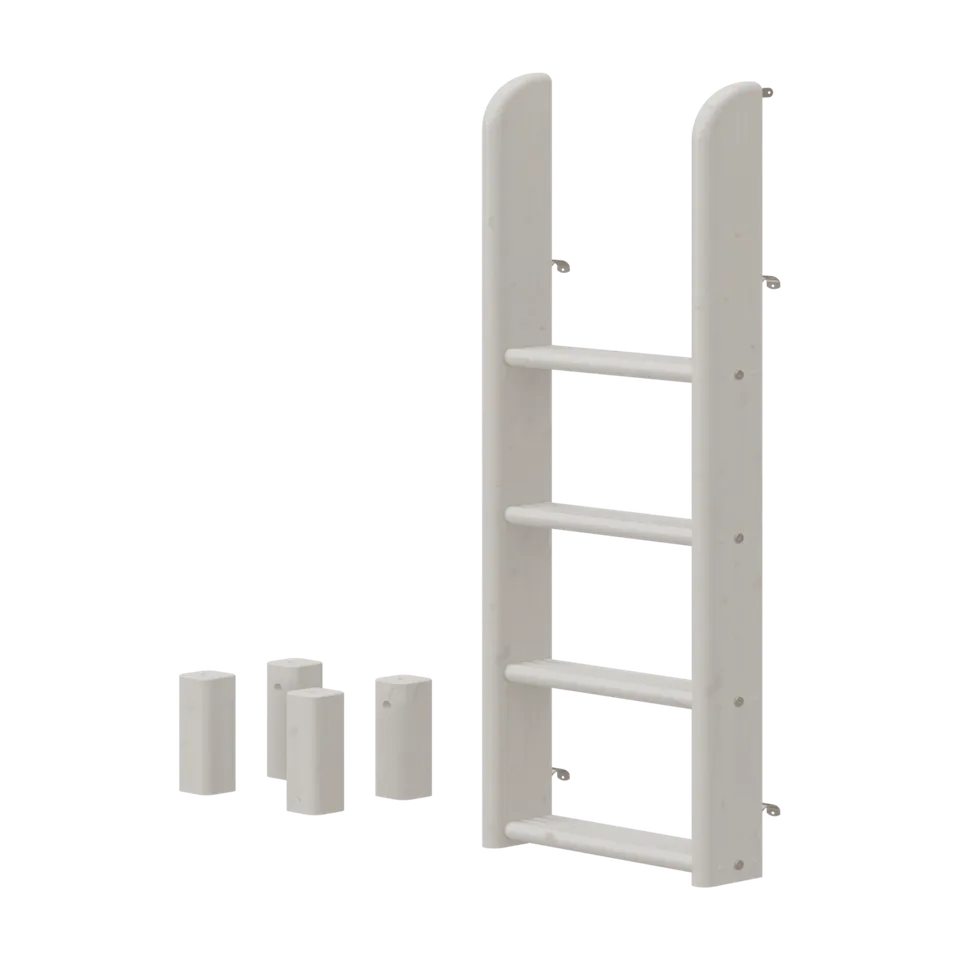 flexa-leiter-und-pfosten-f-r-classic-etagenbett-154-cm-grau-massiv-kiefer image 1