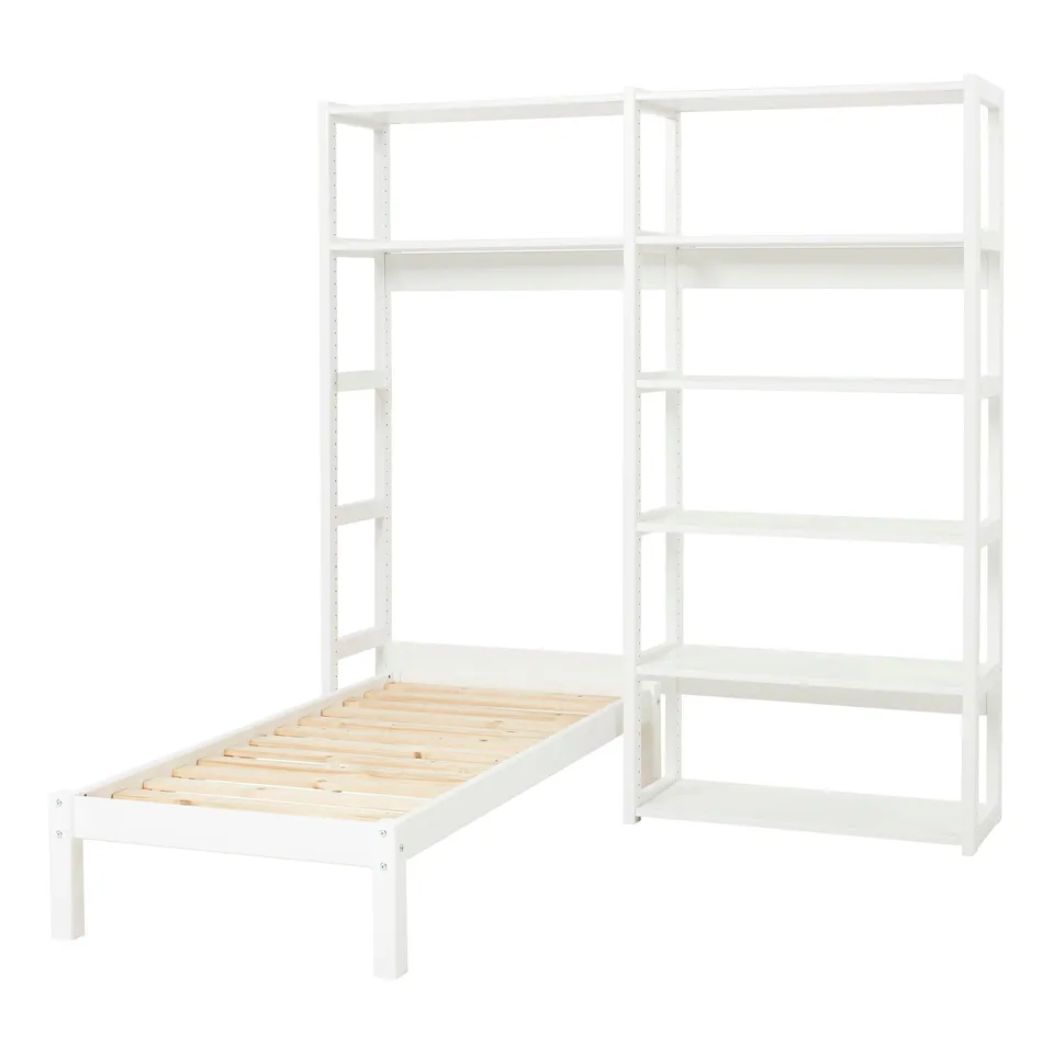 hoppekids-storey-set-mit-bett-70x160-cm-und-8-regalen image 1