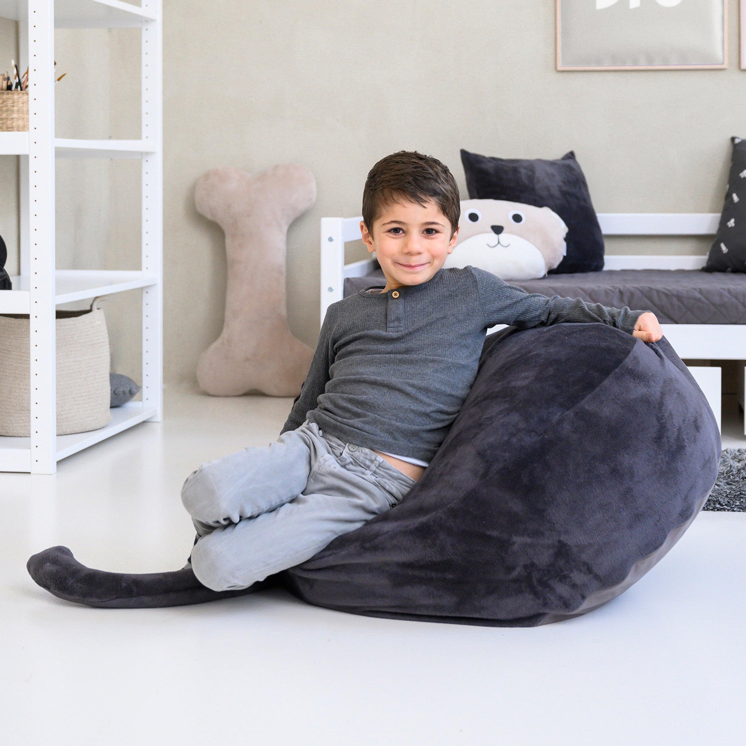 hoppekids-pets-sitzsack-mit-schwanz-felloptik image 2