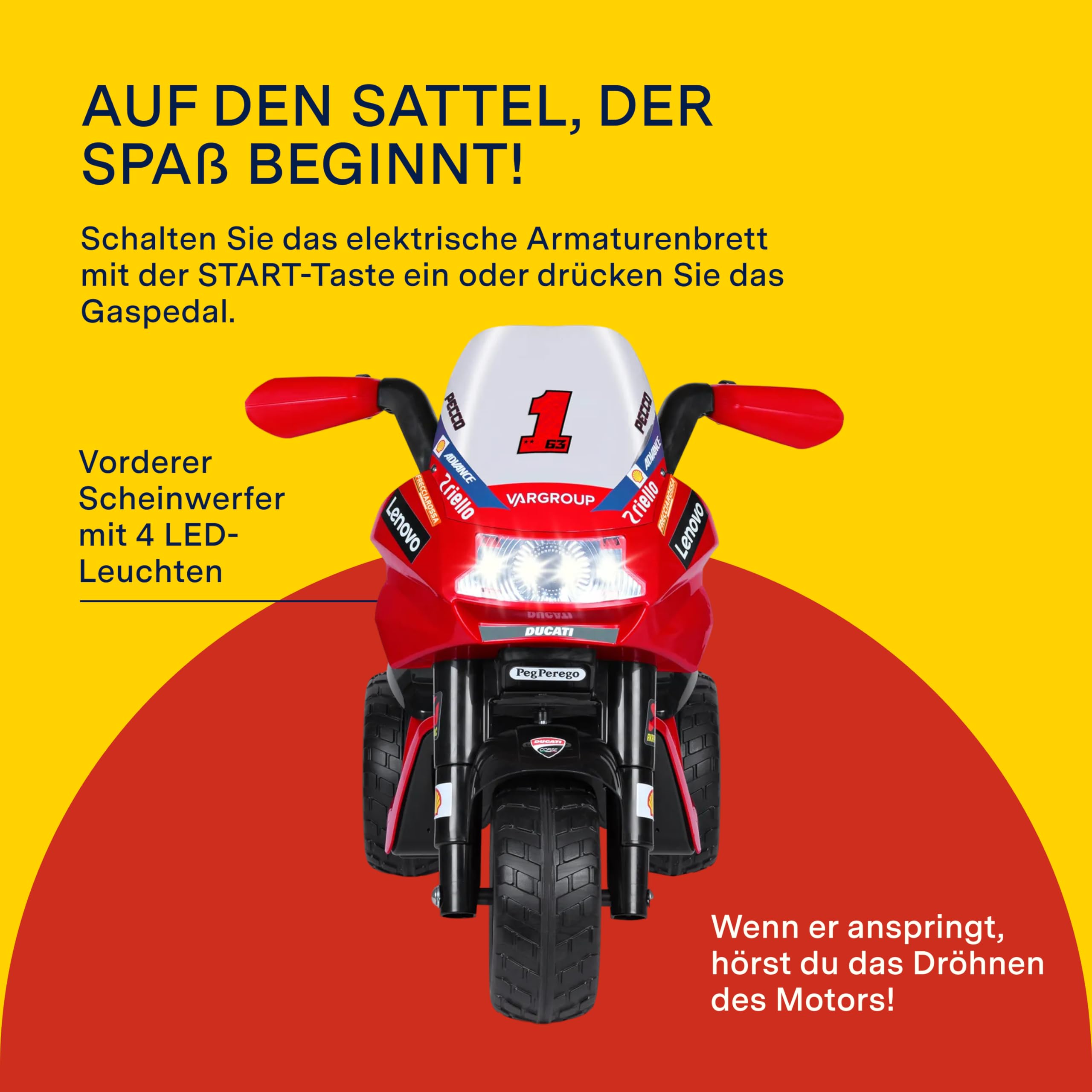 peg-perego-ducati-desmosedici-evo-elektromotorrad-6v-ab-2-jahre image 3