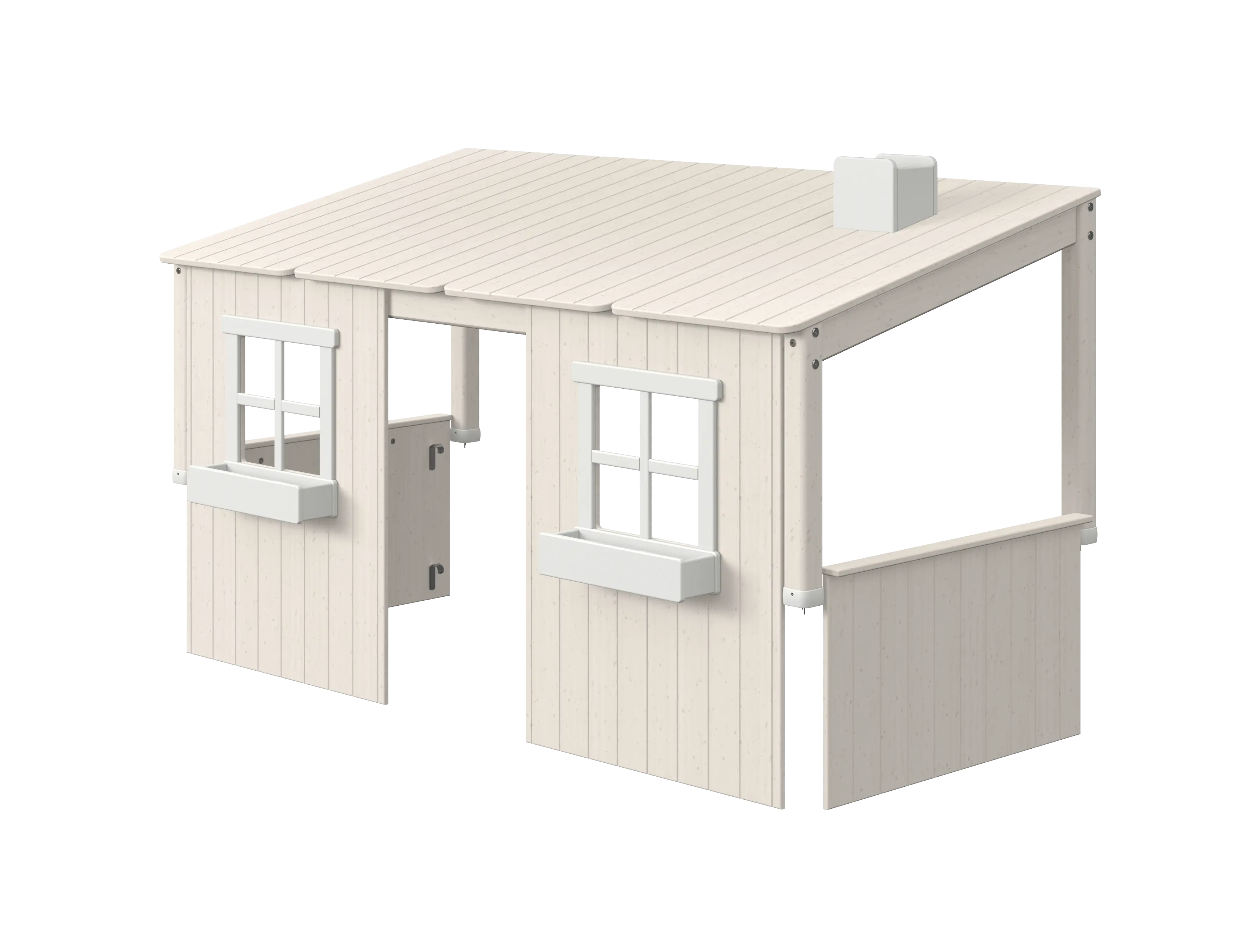 flexa-classic-haus-f-r-einzel-und-spielbett-120-cm-wei image 1