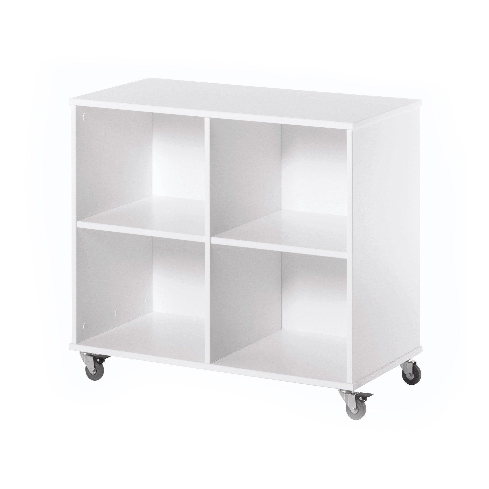 hoppekids-raumteiler-regal-mit-rollen-4-f-cher image 1