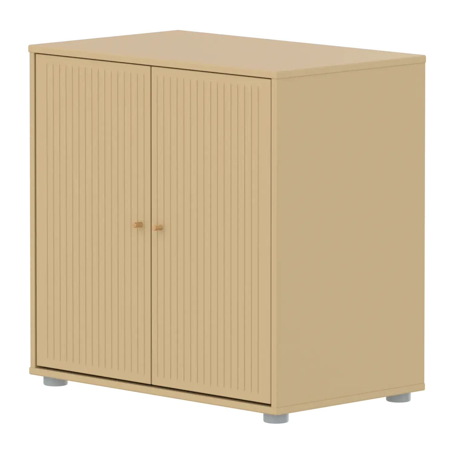 flexa-saga-schrank-2-t-ren-mit-rillen-griffe-in-eiche-oat image 1