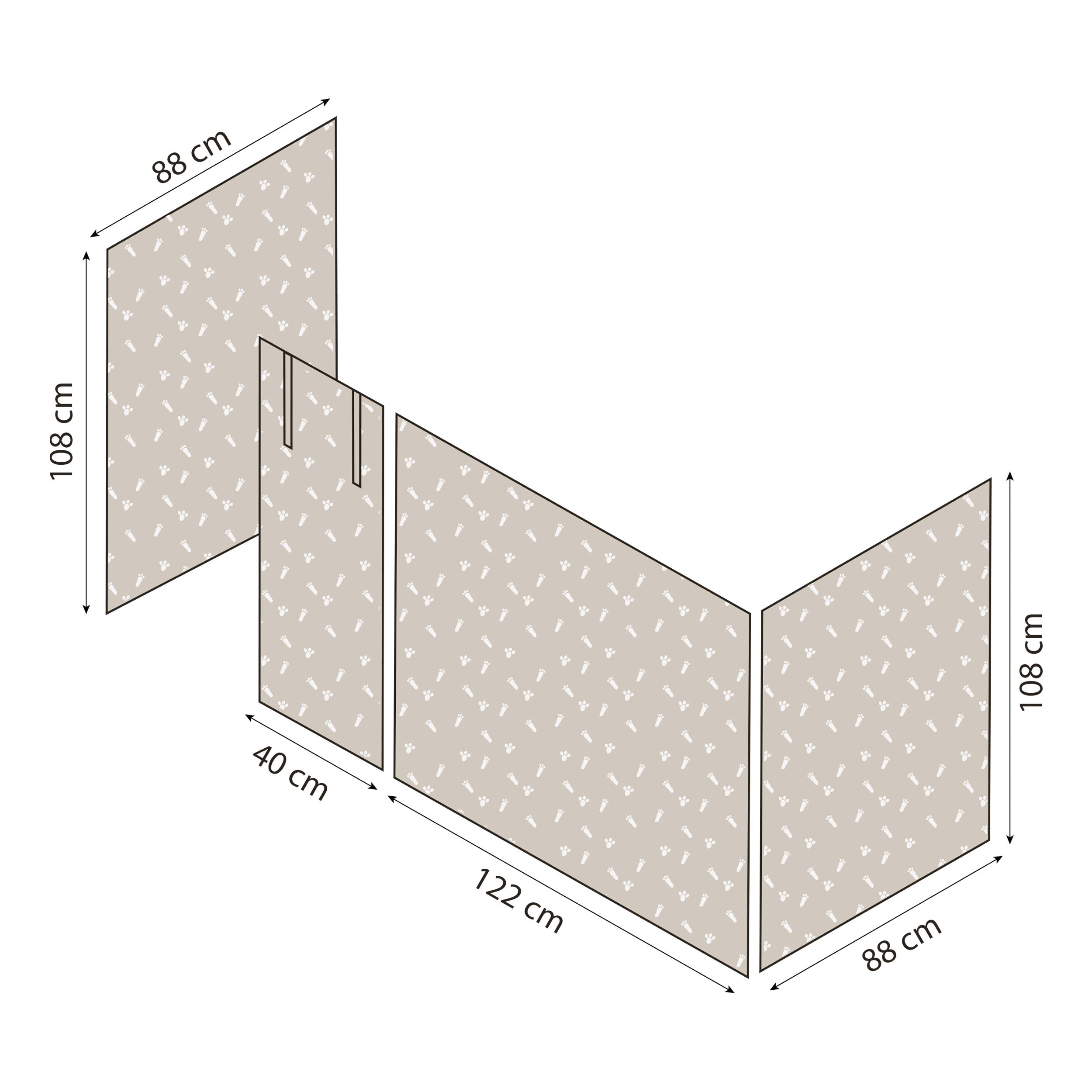 hoppekids-eco-luxury-mittelhohes-bett-mit-pets-silver-cloud-vorhang image 7