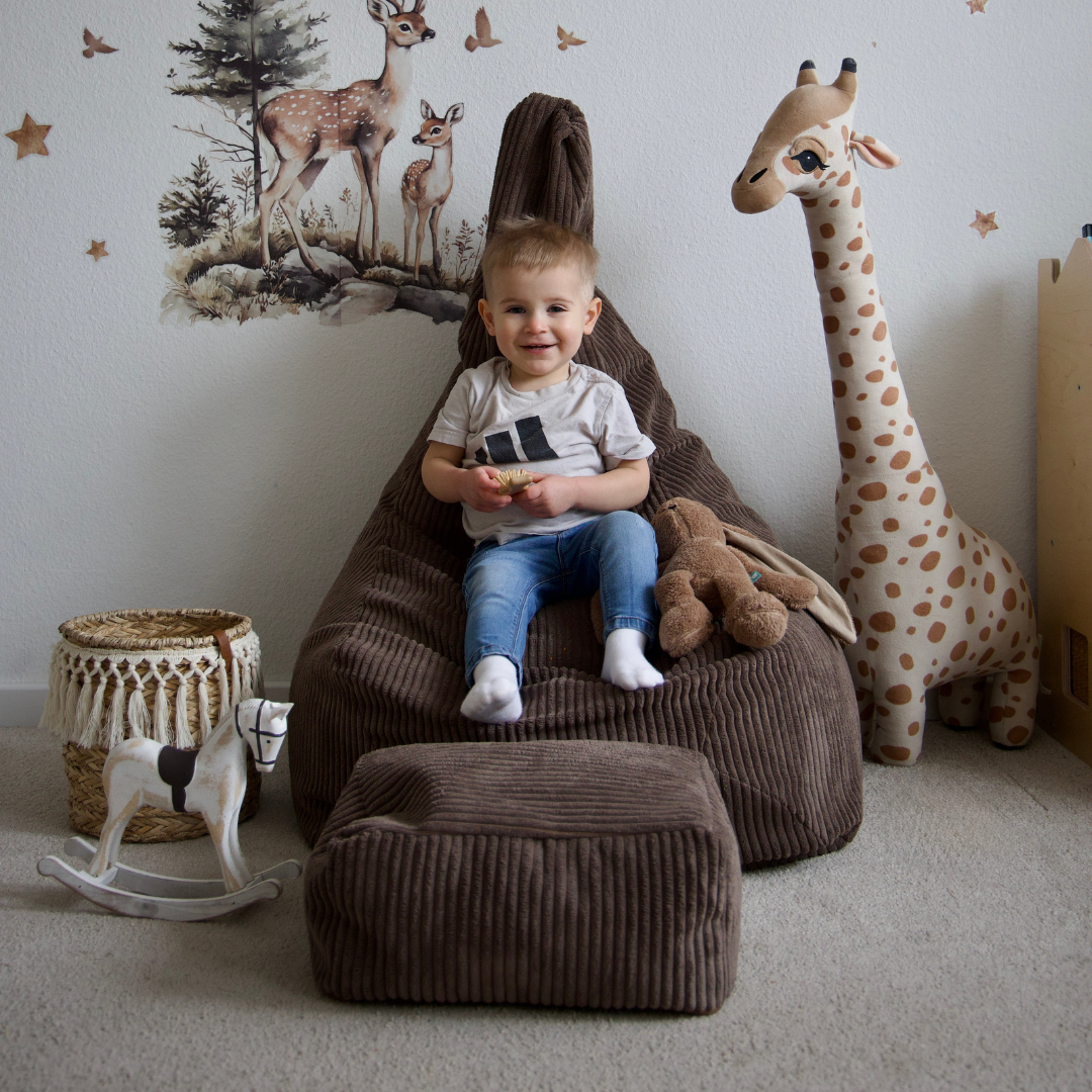 meowbaby-tearo-kinder-sitzsack-mit-hocker-classic-cord-edition-sthetik-kollektio image 1
