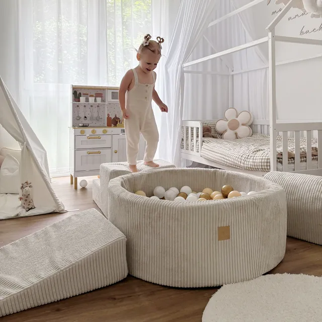 meowbaby-sthetik-cord-schaumspielset-mit-b-llebad-200-b-lle image 1