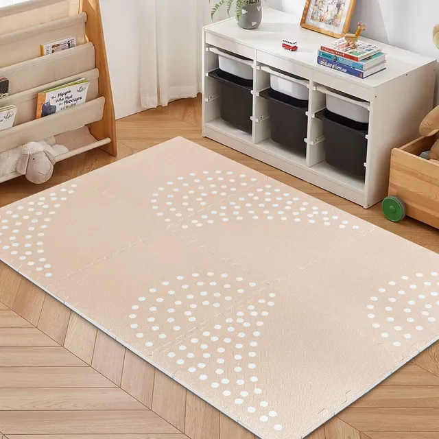 meowbaby-puzzlematte-120x180-cm-6-elemente-beige-gepunktet image 1