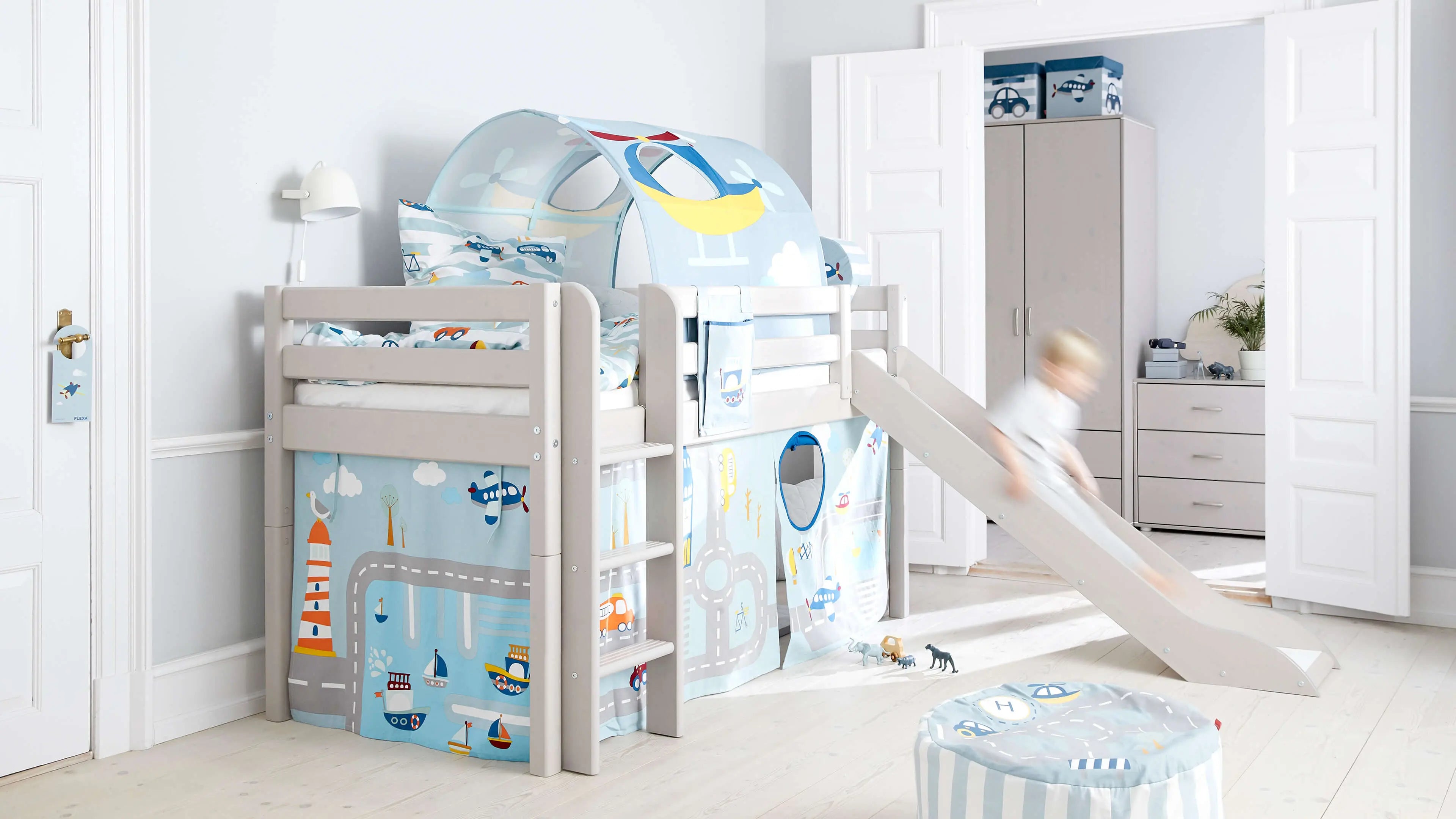 flexa-transportation-spielvorhang-3er-set-f-r-halbhohes-bett image 3