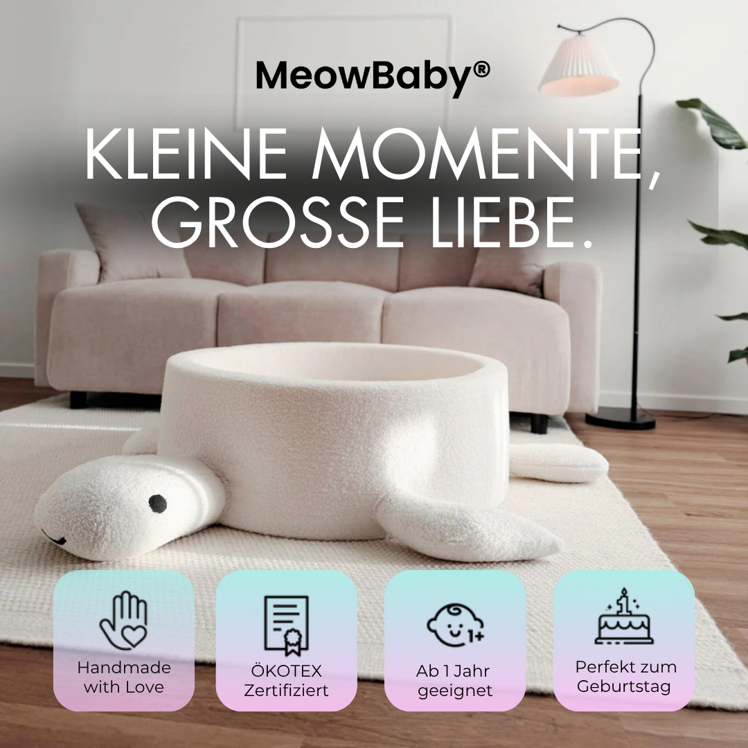 meowbaby-b-llebad-schildkr-te-shelly-boucl-mit-200-b-llen image 4