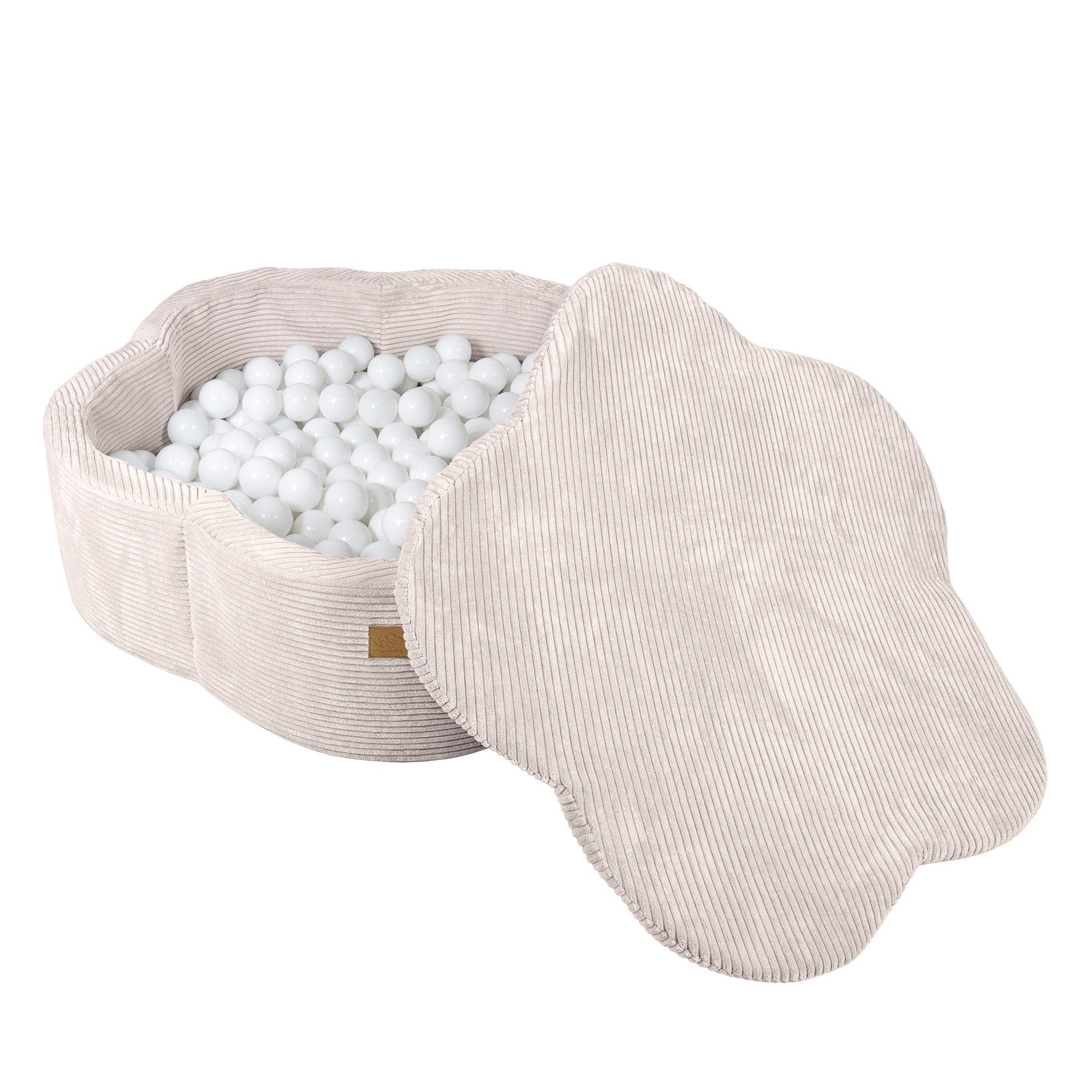 meowbaby-b-llebad-bl-mchen-sthetik-cord-103x30-cm-mit-200-b-llen image 6