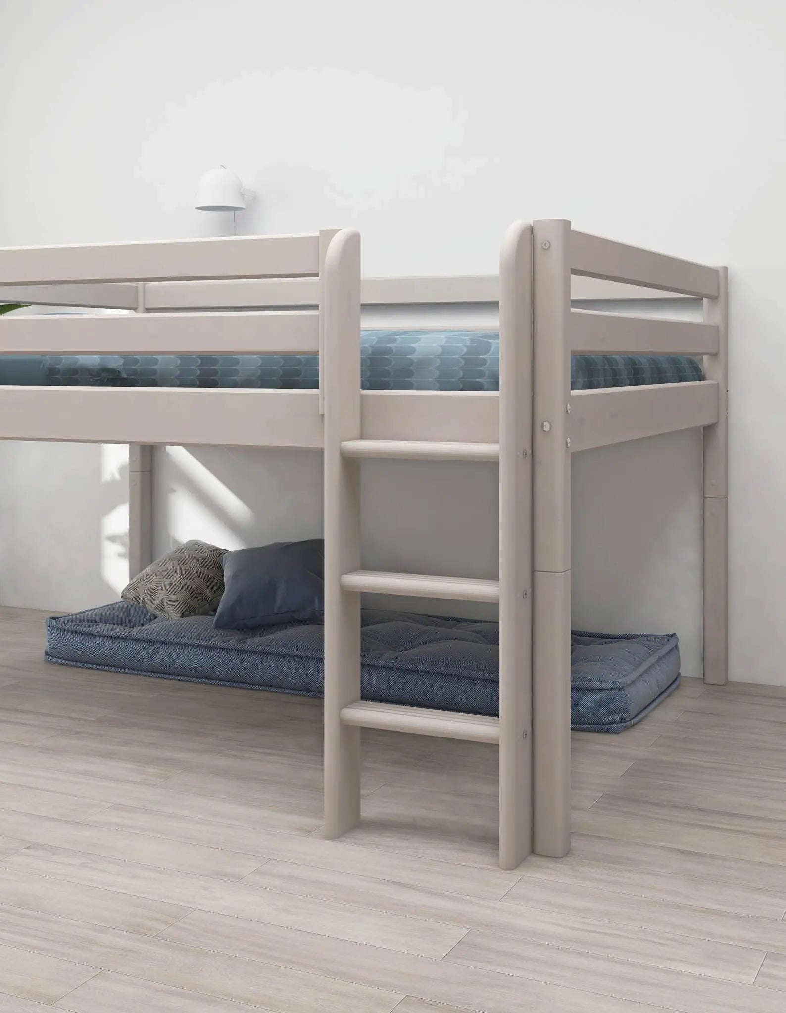 flexa-classic-hochbett-120-cm-140x200-cm-wei-mit-leiter image 3
