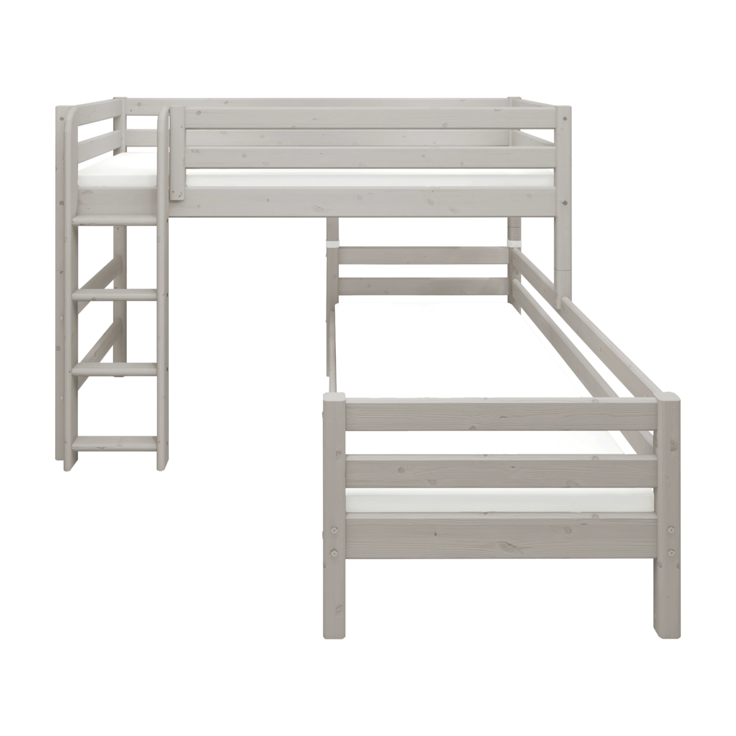 flexa-classic-etagenbett-143-cm-mit-leiter-und-absturzsicherung-90x200-cm-grau image 8