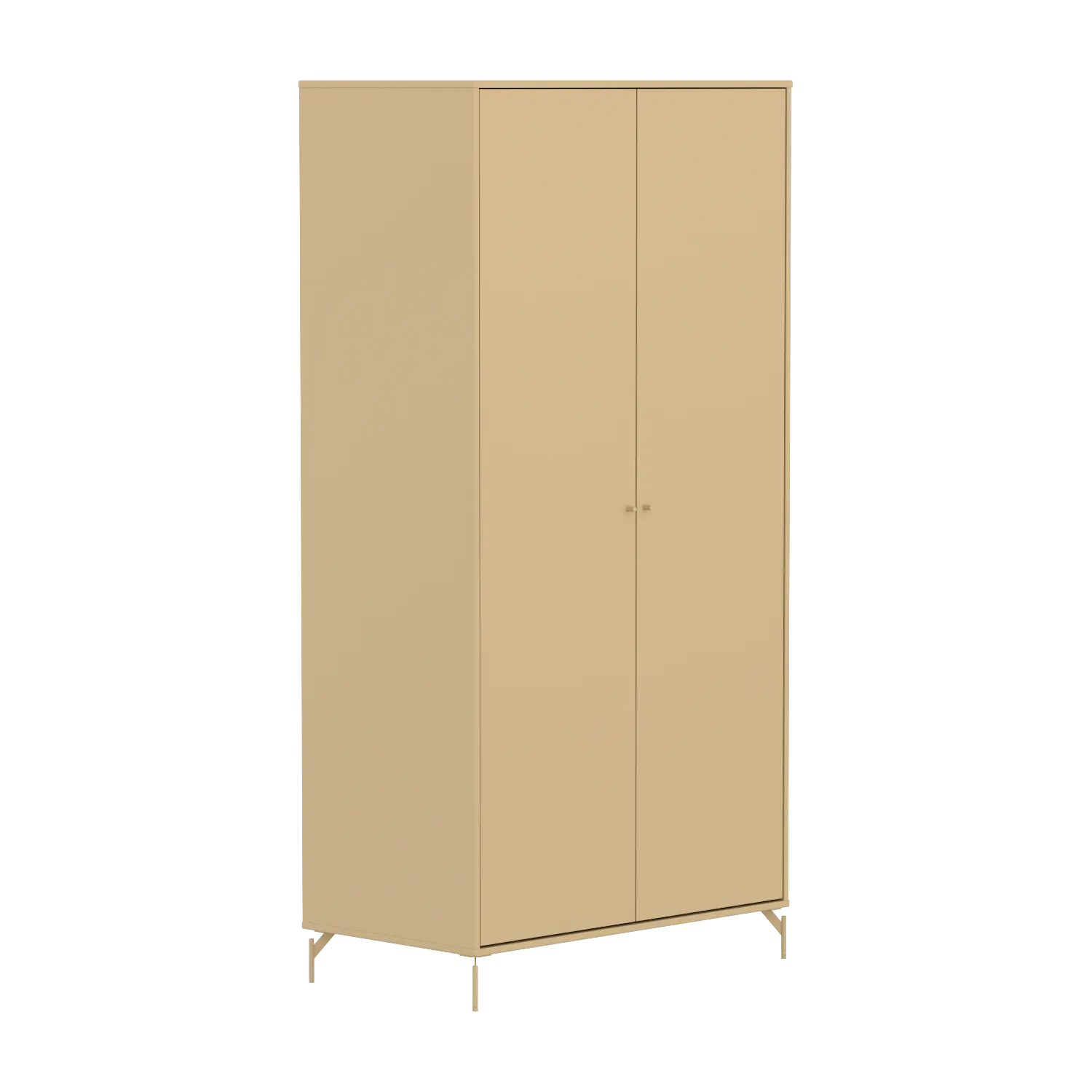 flexa-saga-kleiderschrank-2-t-ren-metallf-e-oat image 3