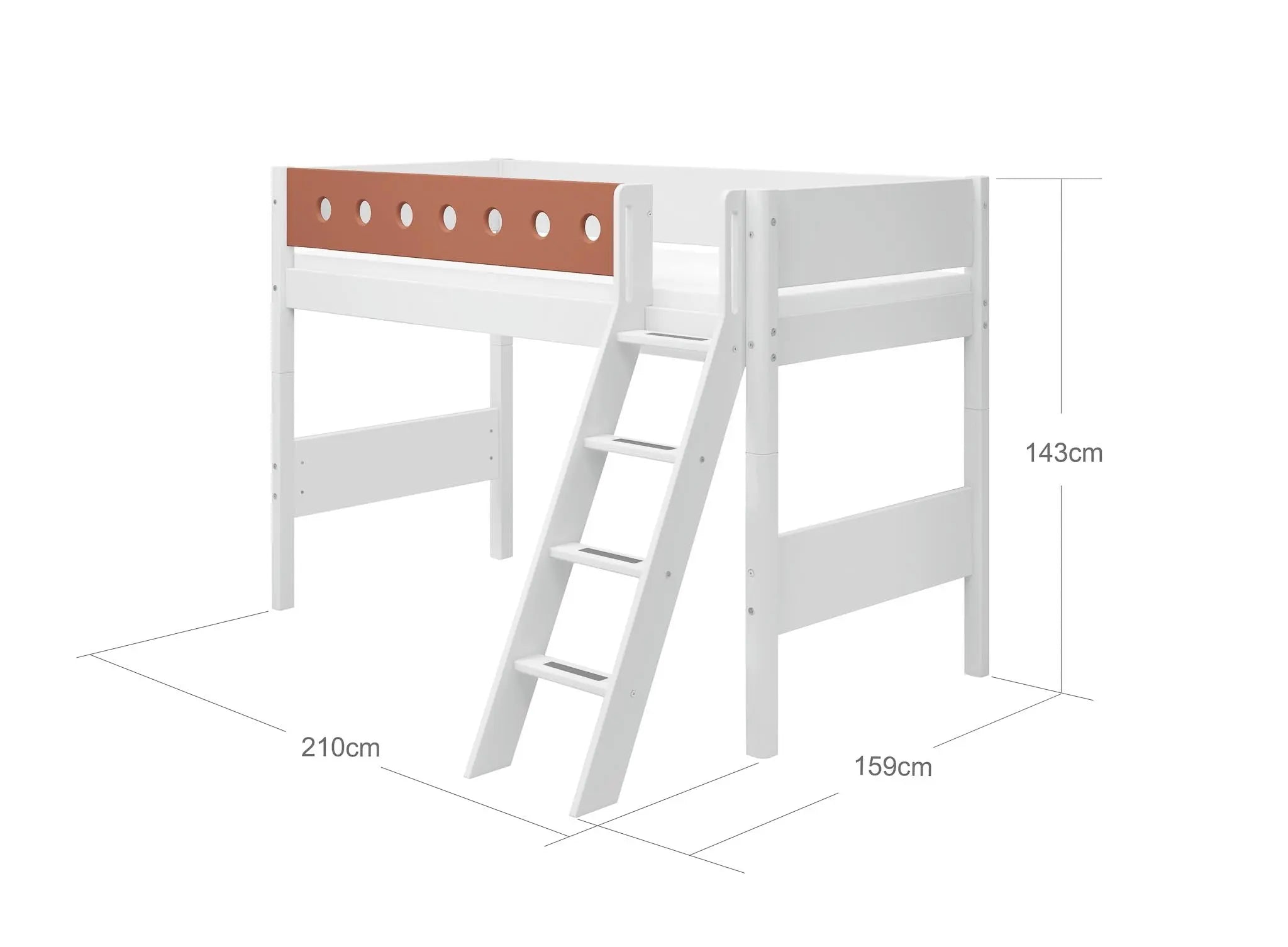 flexa-white-hochbett-143-cm-mit-schr-gleiter-und-absturzsicherung-90x200-cm-wei image 4