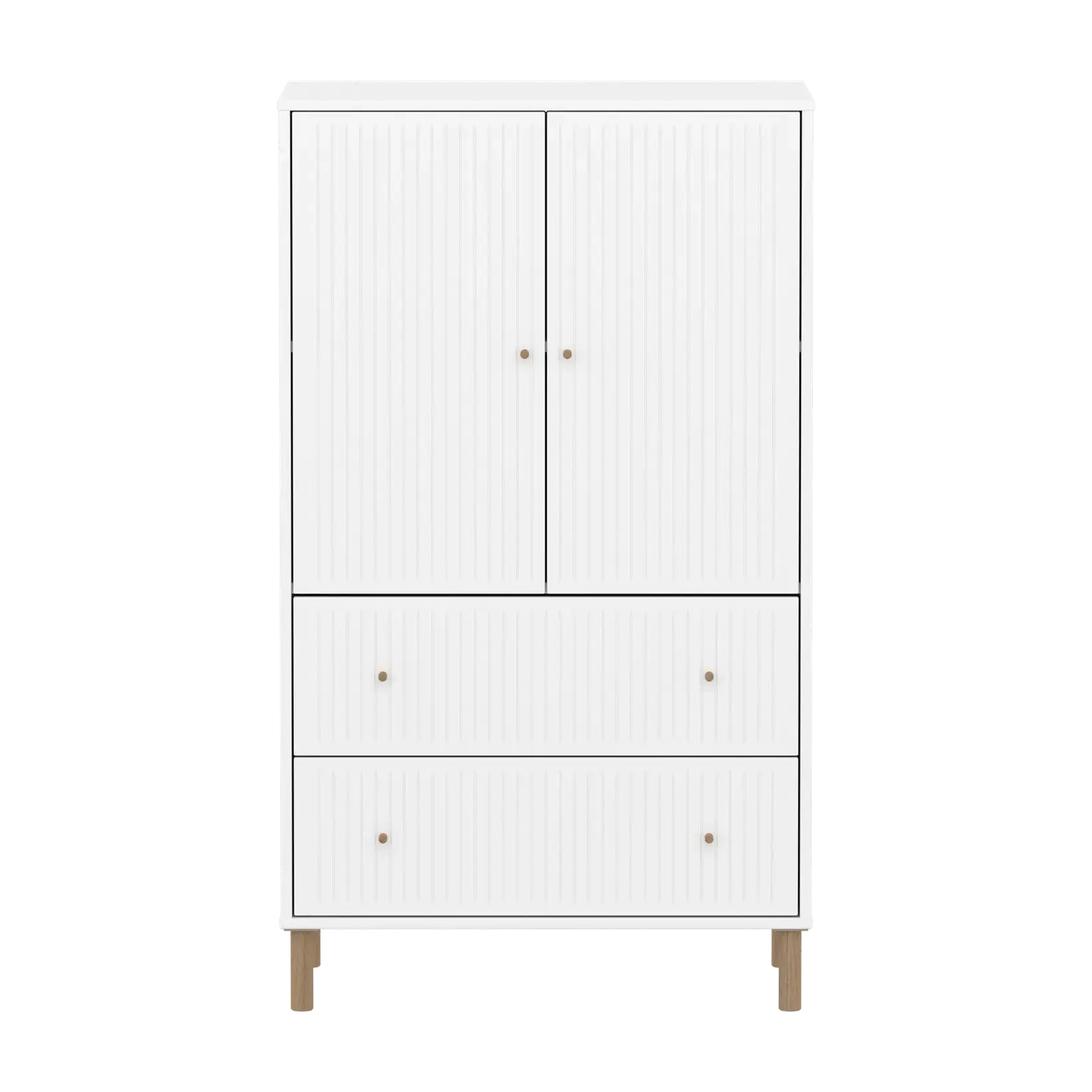 flexa-saga-schrank-2-t-ren-2-schubladen-rillen-eiche-wei image 5