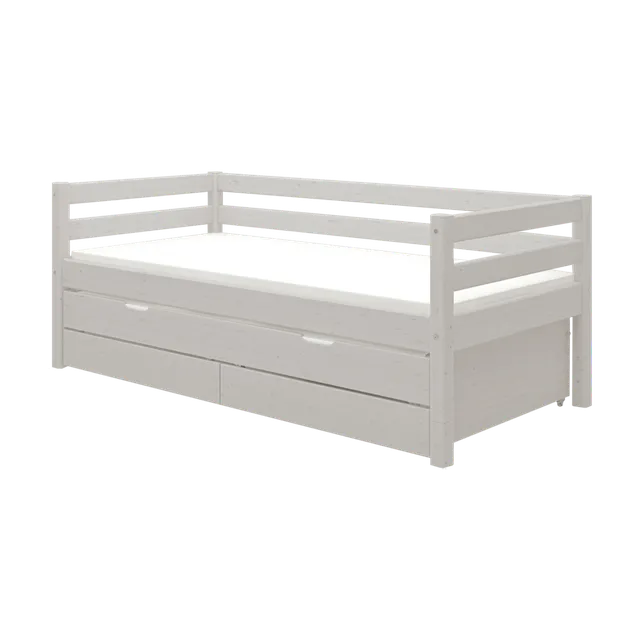 flexa-classic-tagesbett-einzelbett-90x200-cm-mit-ausziehbett-90x190-schubladen-g image 1
