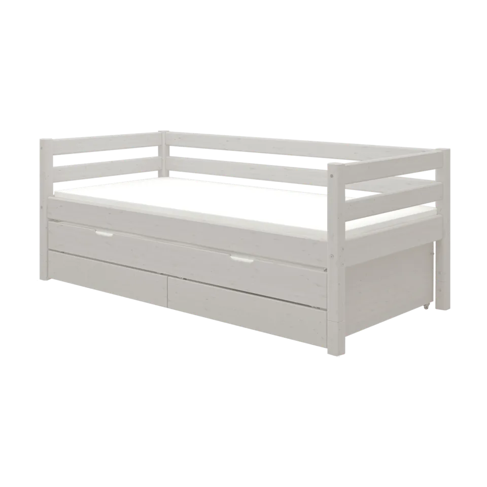 flexa-classic-tagesbett-einzelbett-90x200-cm-mit-ausziehbett-90x190-schubladen-g image 1