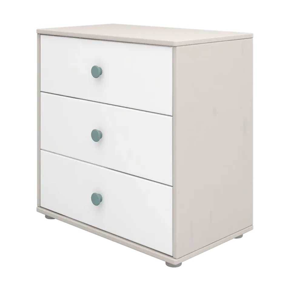 flexa-classic-kommode-mit-3-schubladen-grau-inkl-f-e-unter-das-classic-bett-oder image 1