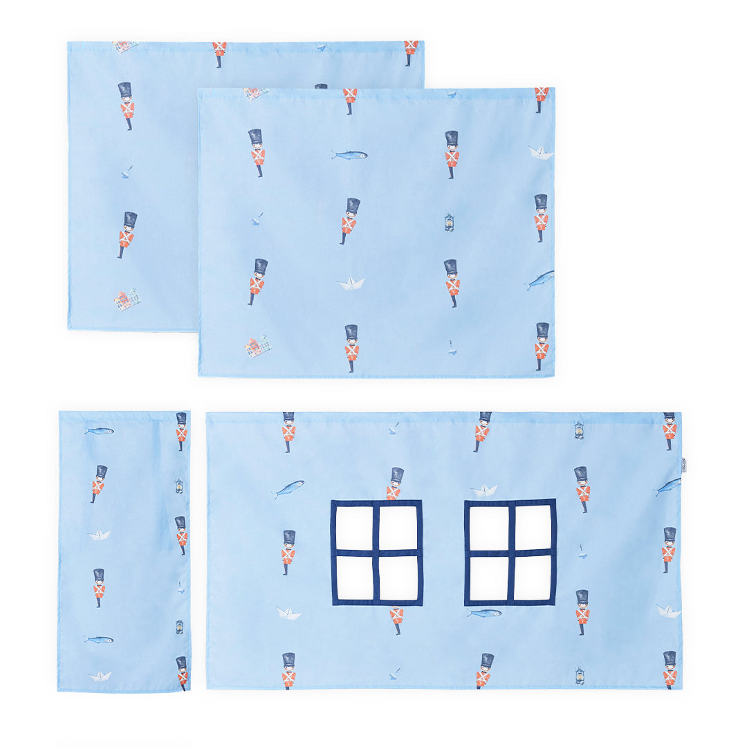 hoppekids-eco-dream-halbhochbett-mit-zinnsoldat-bettvorhang image 8