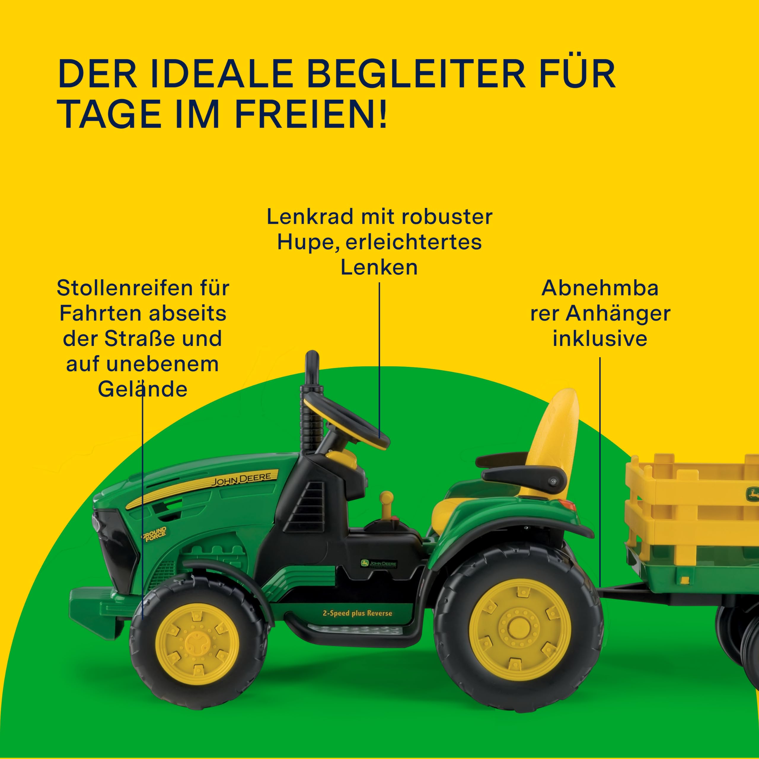peg-perego-john-deere-ground-force-12v-igor0047-gr-n-gelb-mit-anh-nger image 5