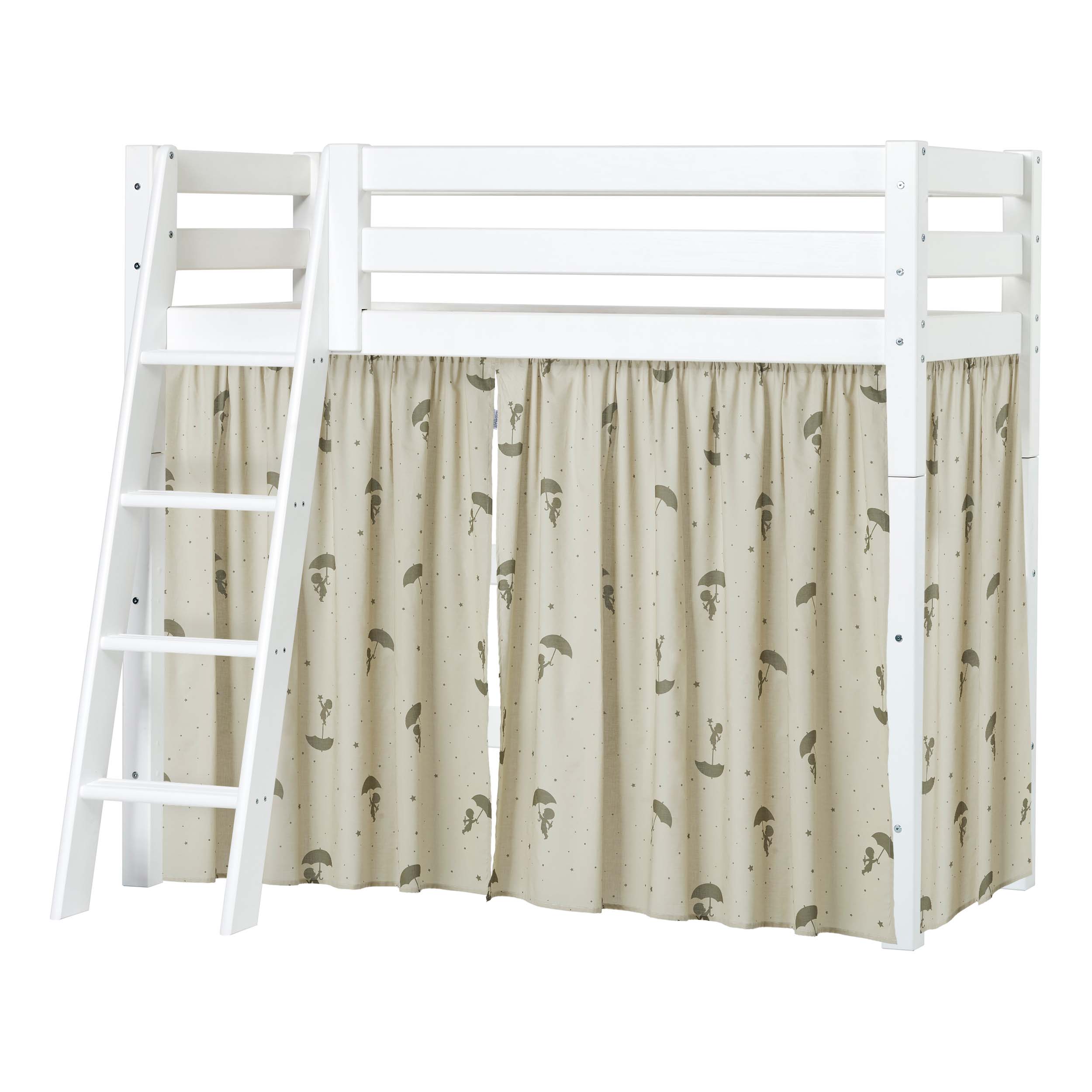 hoppekids-eco-luxury-mittelhohes-bett-90x200-mit-ole-lukoie-vorhang-gr-n image 5