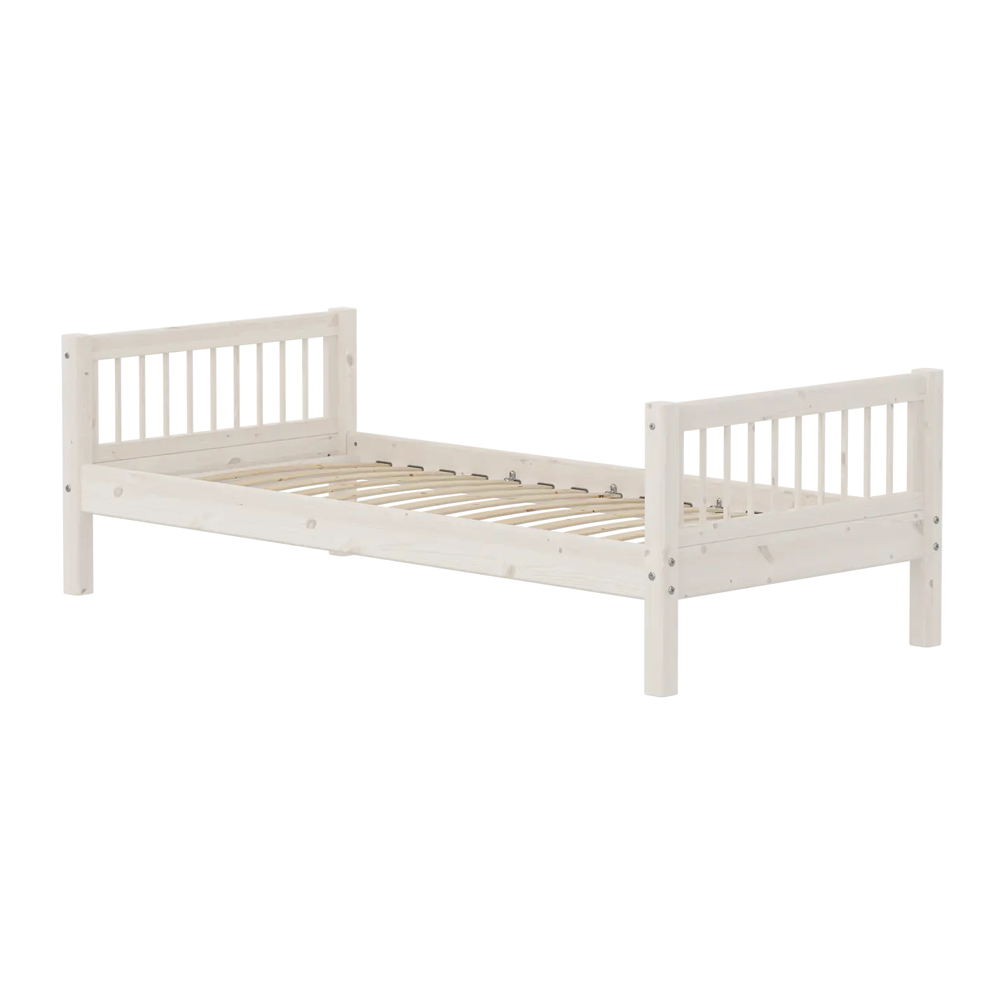 flexa-classic-einzelbett-90x200-cm-wei-mit-sprossen-und-lattenrost image 1