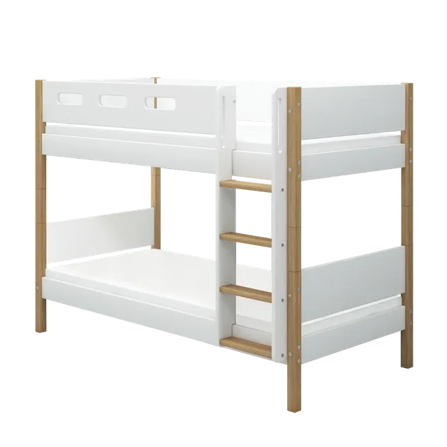 flexa-nor-etagenbett-154-cm-mit-gerader-leiter-und-absturzsicherung-90x200-cm-we image 1