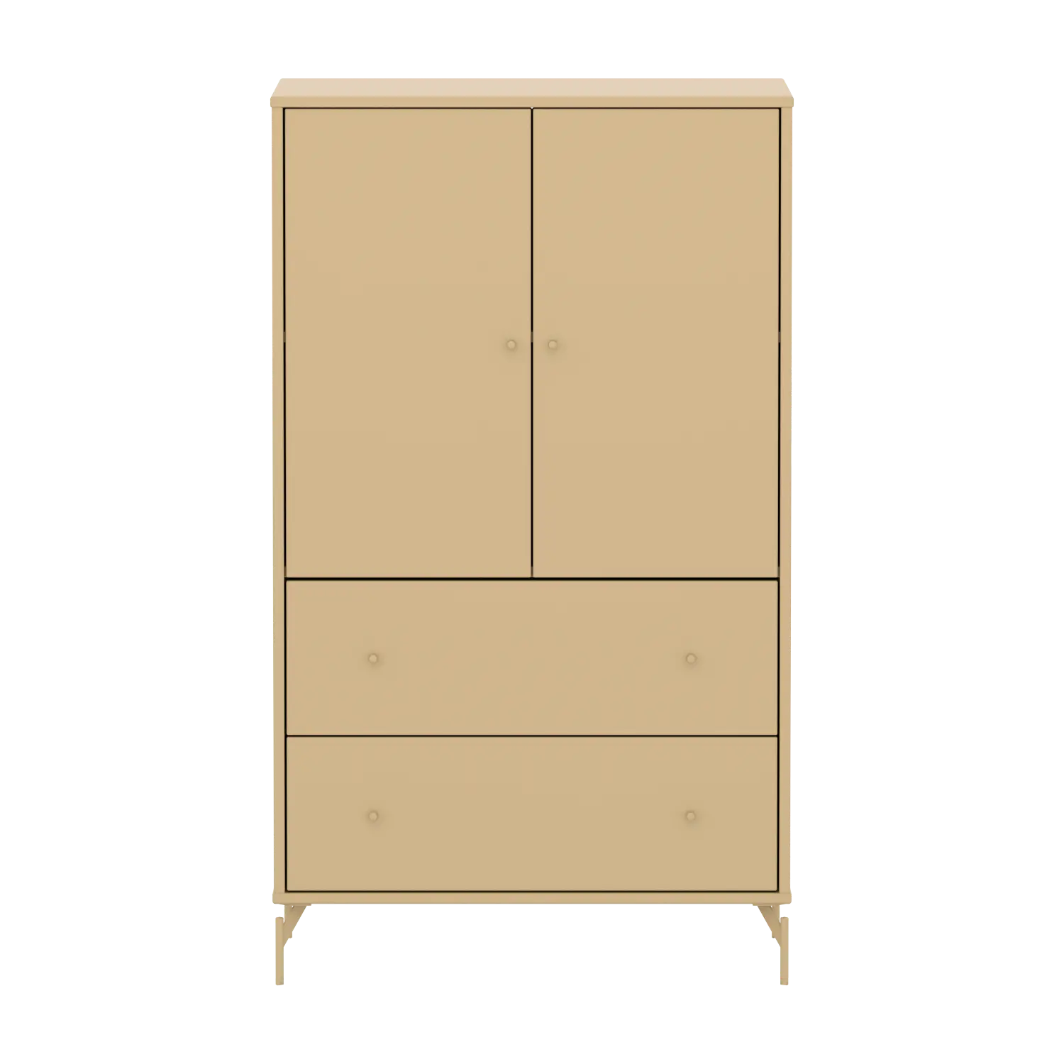 flexa-saga-schrank-2-t-ren-und-2-schubladen-metallf-e-oat image 2