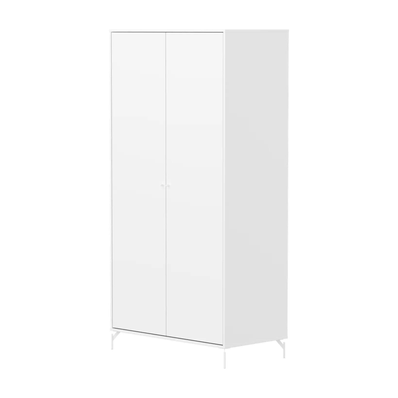 flexa-saga-kleiderschrank-2-t-ren-metallf-e-wei image 1