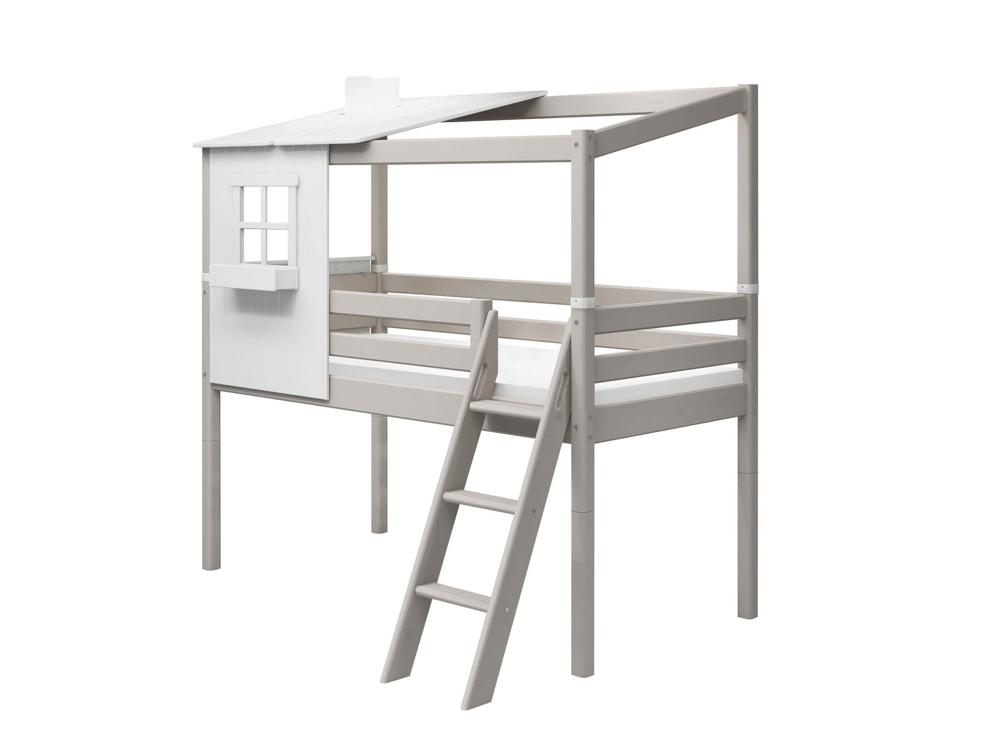 flexa-classic-1-2-haus-f-r-einzel-und-spielbett-120-cm-wei-grau image 3