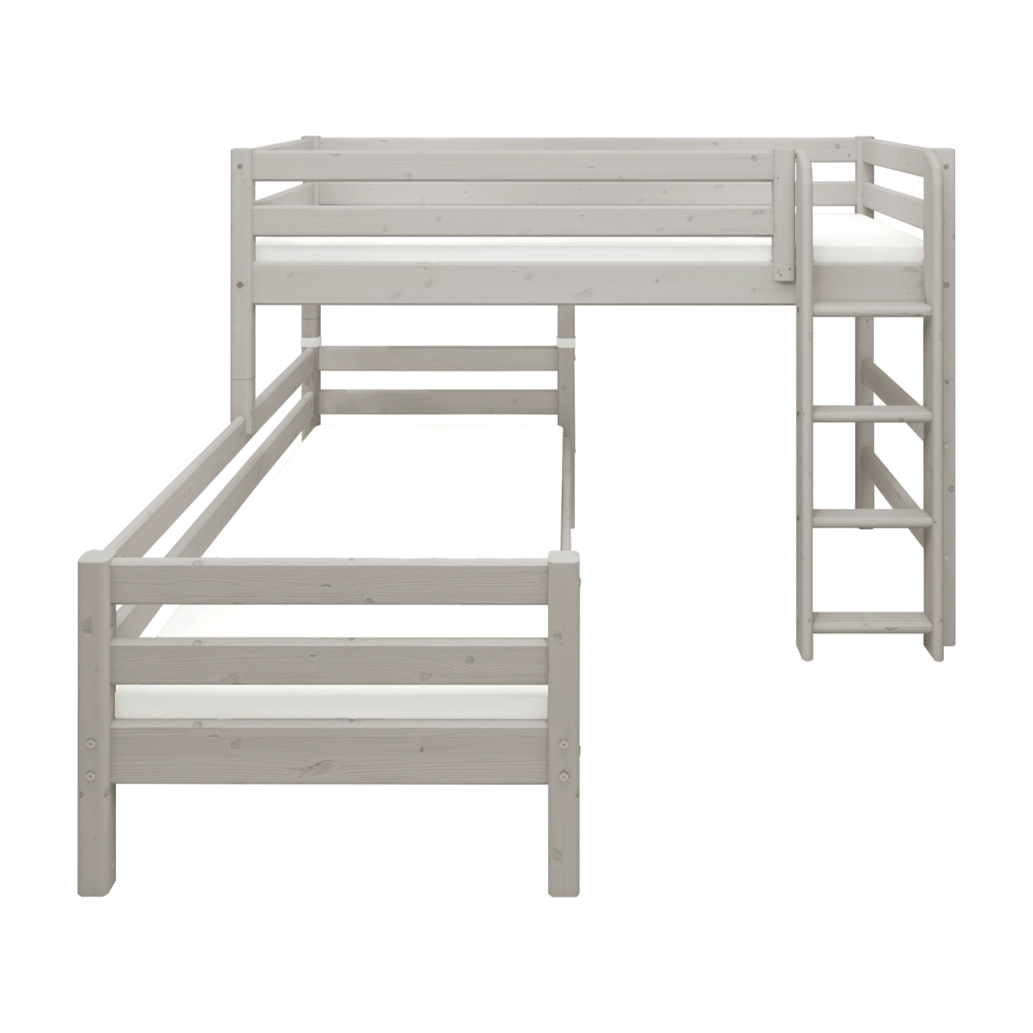 flexa-classic-etagenbett-143-cm-mit-leiter-und-absturzsicherung-90x200-cm-grau image 7