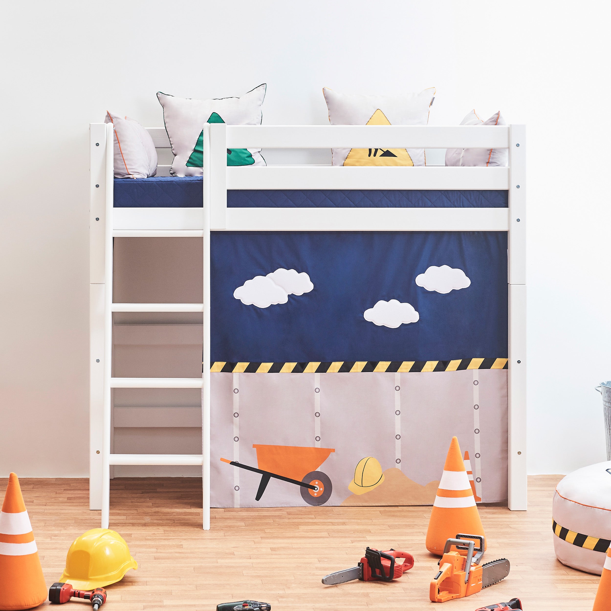 hoppekids-eco-luxury-mittelhohes-bett-90x200-mit-construction-bettvorhang image 7