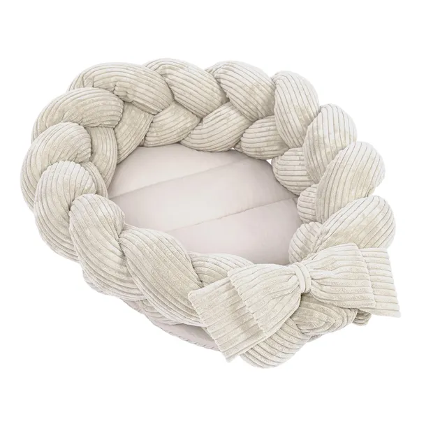 meowbaby-babynestchen-sthetik-cord-mit-bettschlange-200-cm-classic-cord-edition image 1