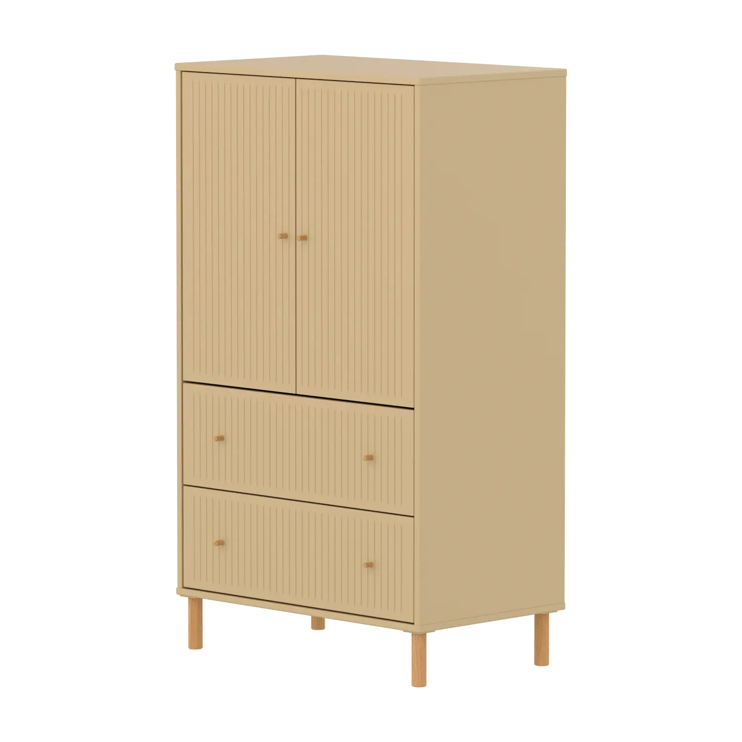 flexa-saga-schrank-2-t-ren-2-schubladen-rillen-eiche-oat image 1