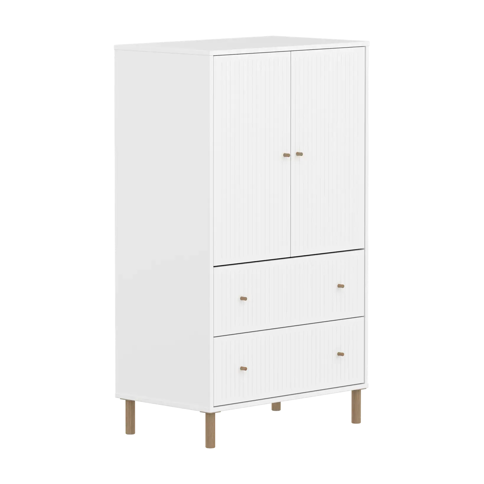 flexa-saga-schrank-2-t-ren-2-schubladen-rillen-eiche-wei image 6
