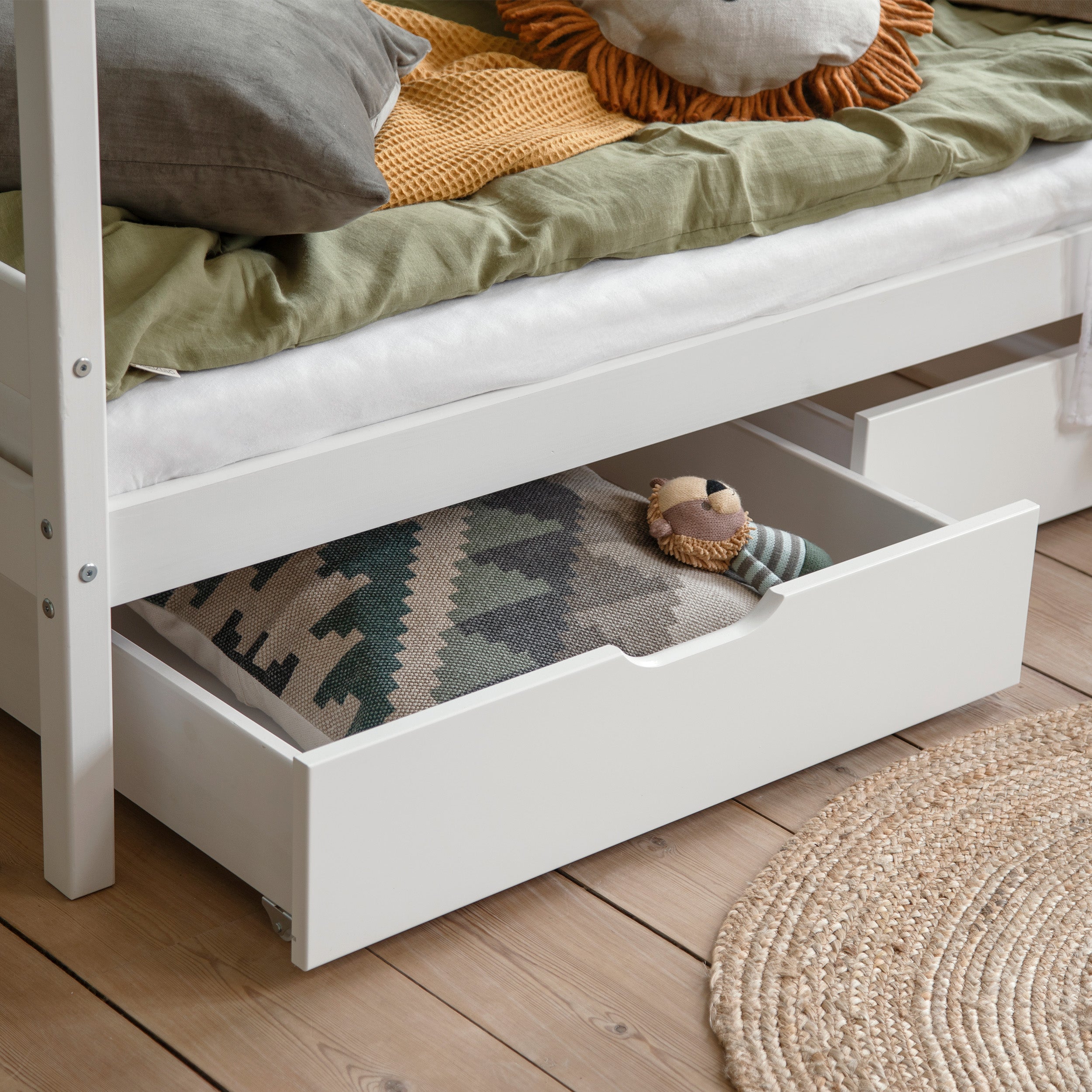 hoppekids-eco-comfort-hausbett-bettpaket-70x160-cm-wei-mit-schubladen-mermaid-hi image 4