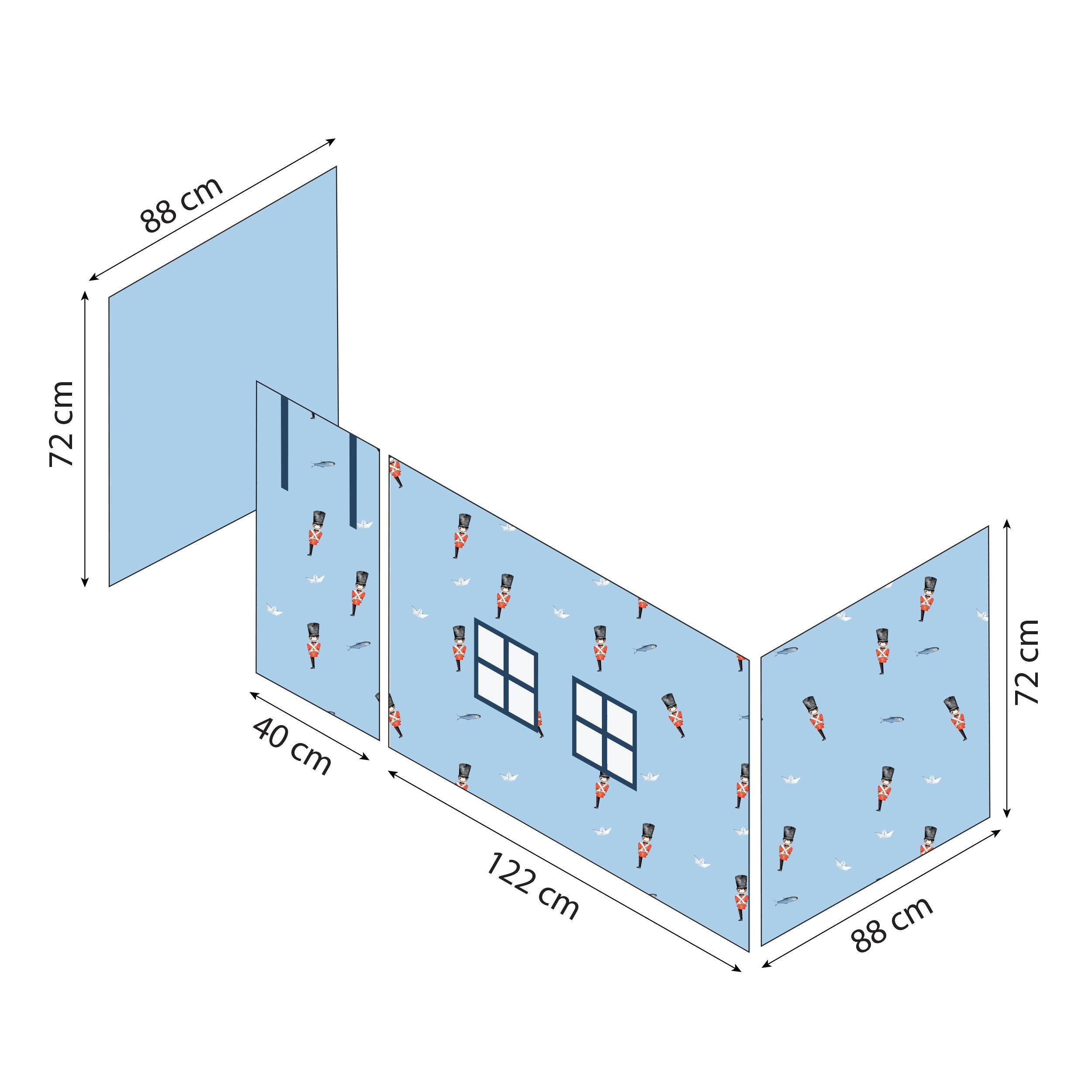 hoppekids-eco-dream-halbhochbett-mit-zinnsoldat-bettvorhang image 6