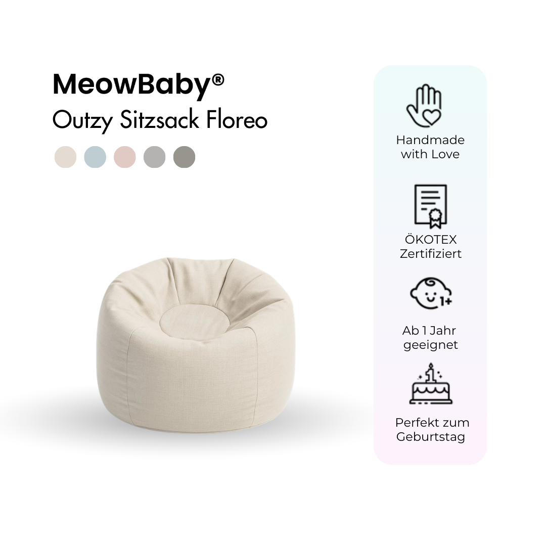 meowbaby-outzy-floreo-outdoor-kinder-sitzsack image 2