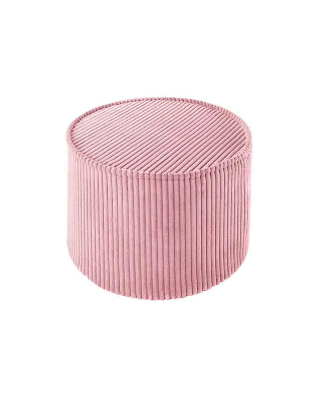 wigiwama-pouf-rosa-mousse-kinder-hocker-aus-cord image 1
