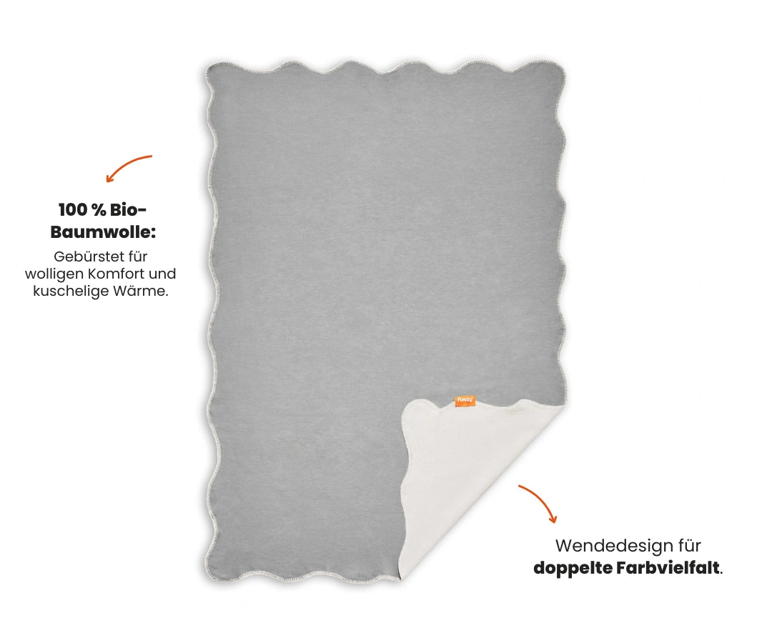 funzy-baumwolldecke-wendbare-kuscheldecke-scallop-design image 4