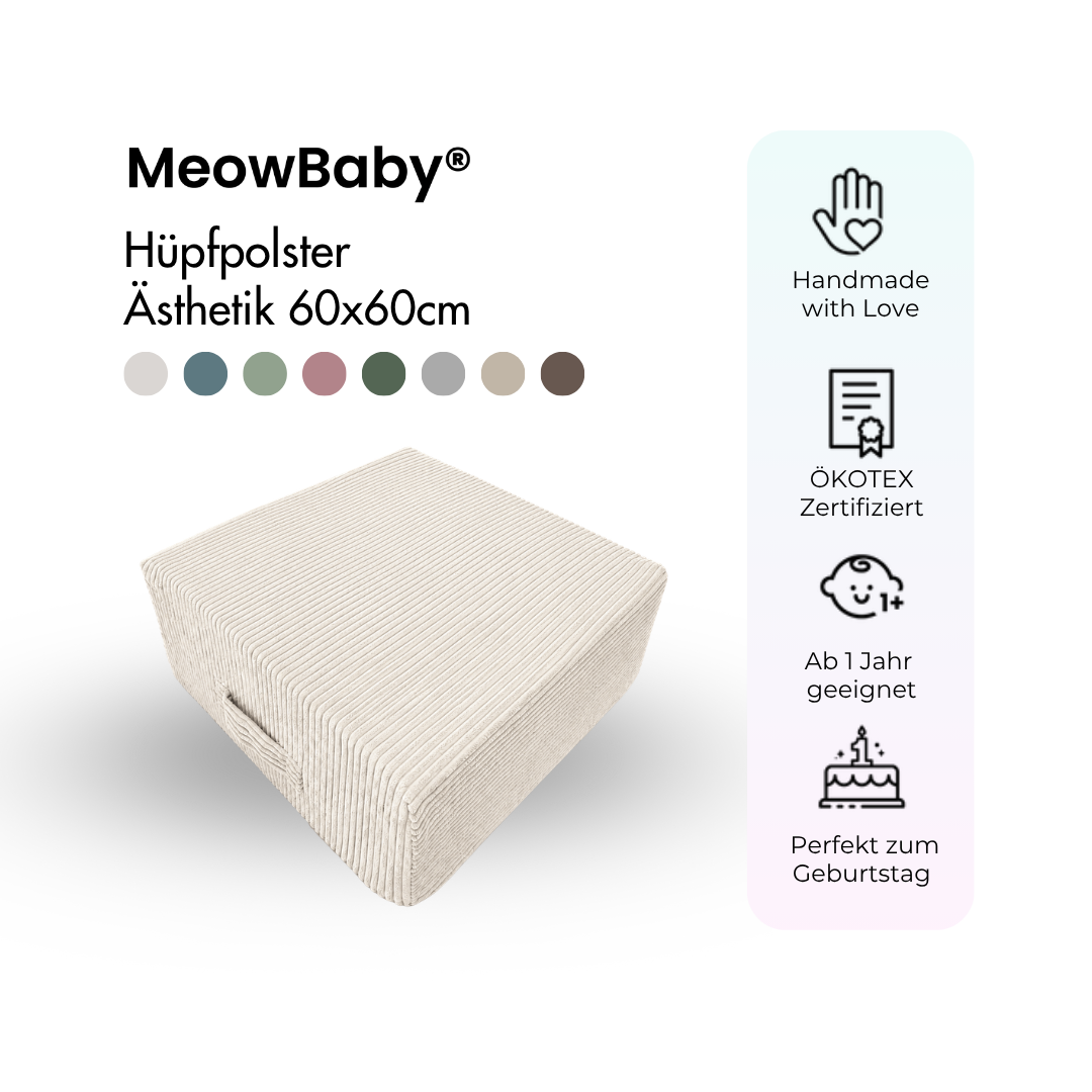 meowbaby-h-pfpolster-sthetik-60x60-cm-cord-h-pfmatte-indoor image 2