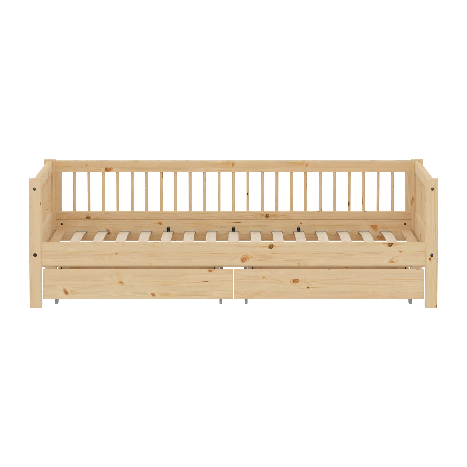 flexa-classic-raw-einzelbett-mit-aufbewahrung-90x200-cm-kiefernholz image 2