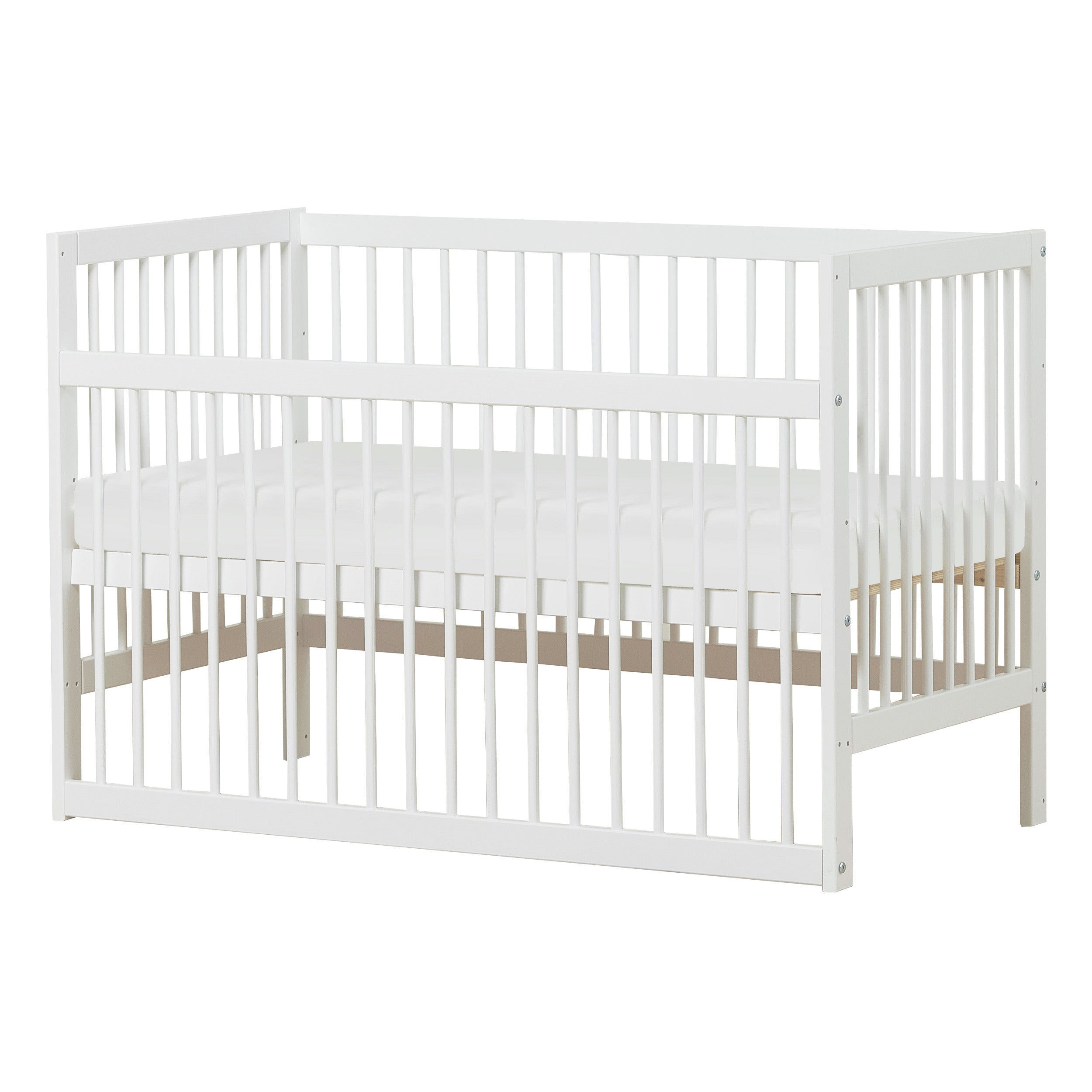 hoppekids-ida-marie-babybett-60-x-120-cm-mit-leinenmatratze image 3